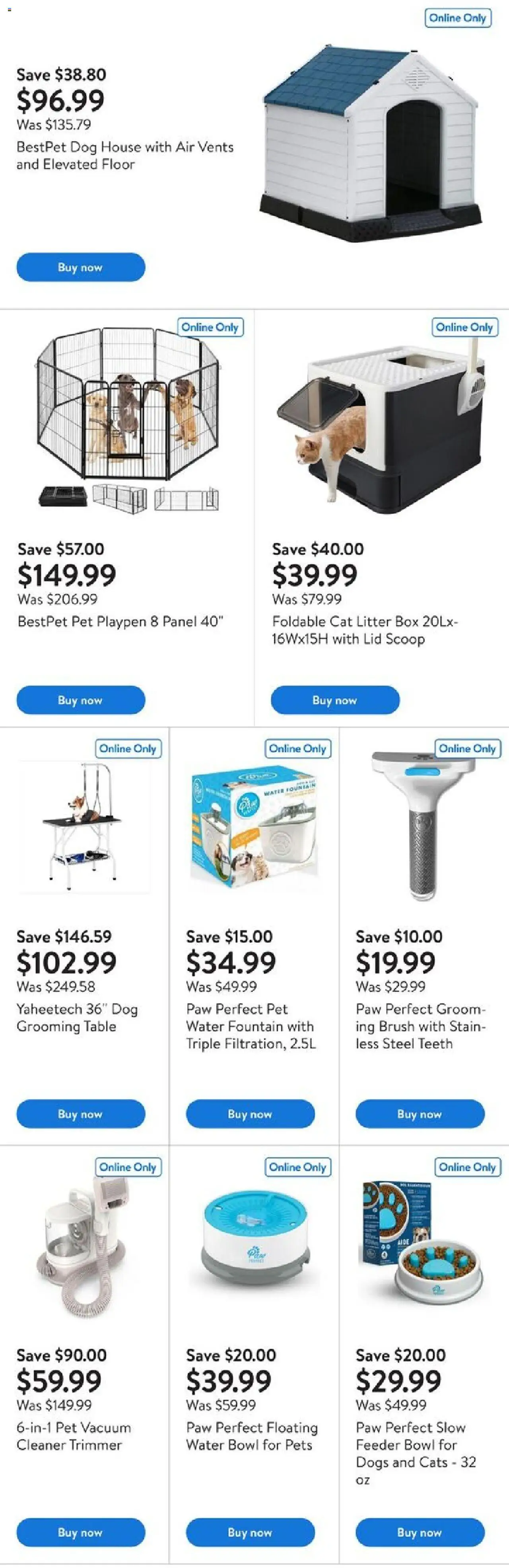 Walmart flyer valid from 07.08.2025 | Page: 8 | Products: Brush, Table, Box