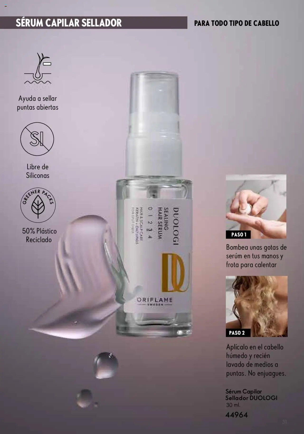 Nuevas ofertas de Oriflame válidas en toda la República Mexicana desde el 10.09.2024. ¡Encuentra las mejores ofertas en Oriflame catálogo Aniversario Duologi 2024! | Página: 31