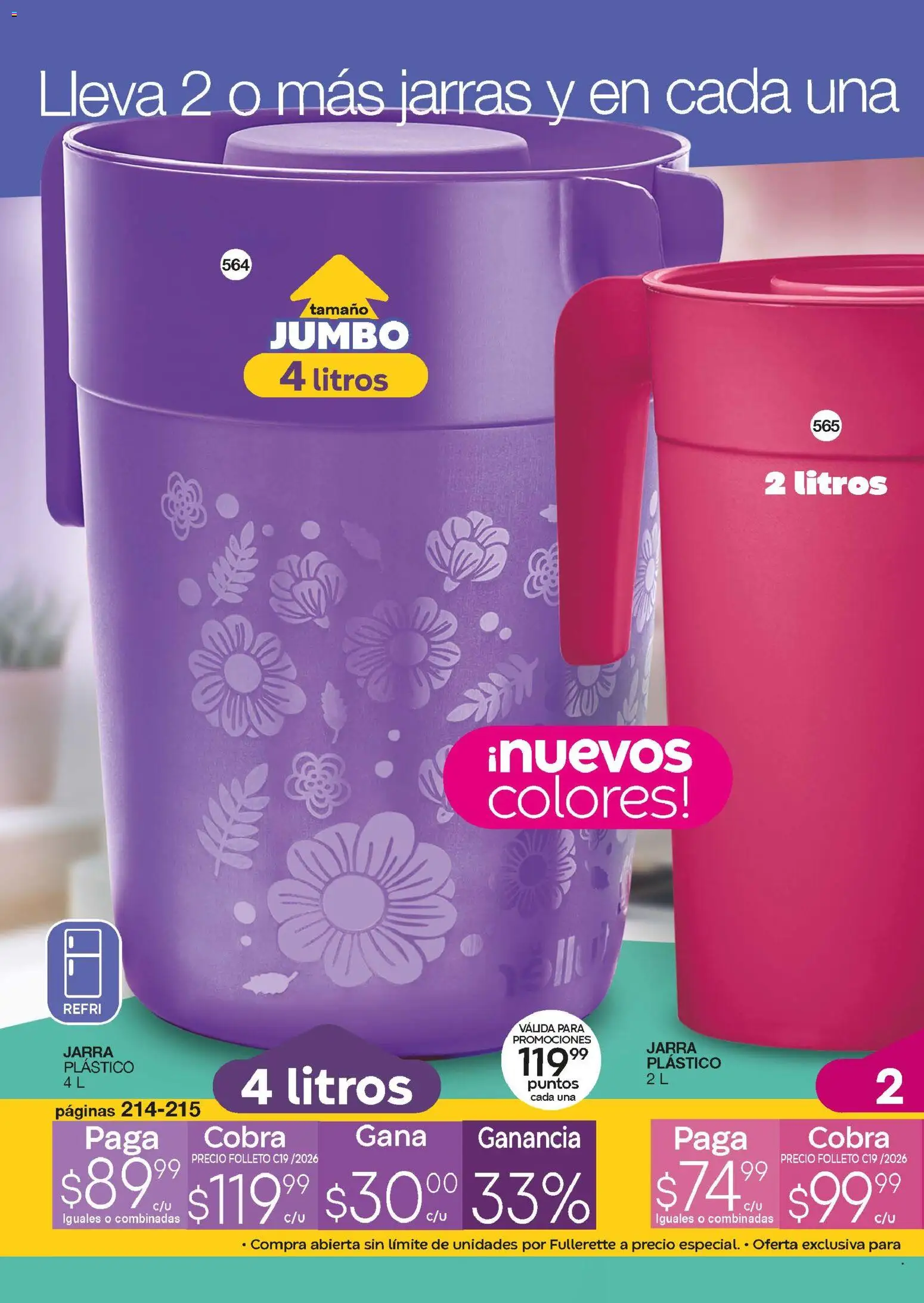 Nuevas ofertas de Fuller válidas en toda la República Mexicana desde el 24.12.2025. ¡Encuentra las mejores ofertas en Fuller Revista Gana Más C19! | Página: 24 | Productos: Jarra