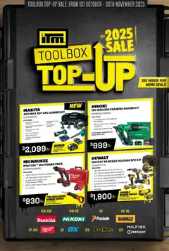 ITM Toolbox Top-Up 2025 Sale preview  - valid from 01.10.2025
