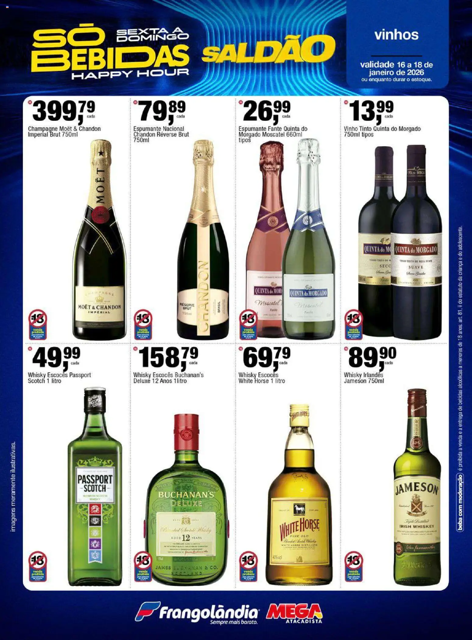 Frangolândia Folheto - válido de 16.01.2026 | Página: 8 | Produtos: Champagne, Espumante, Whisky, Vinho
