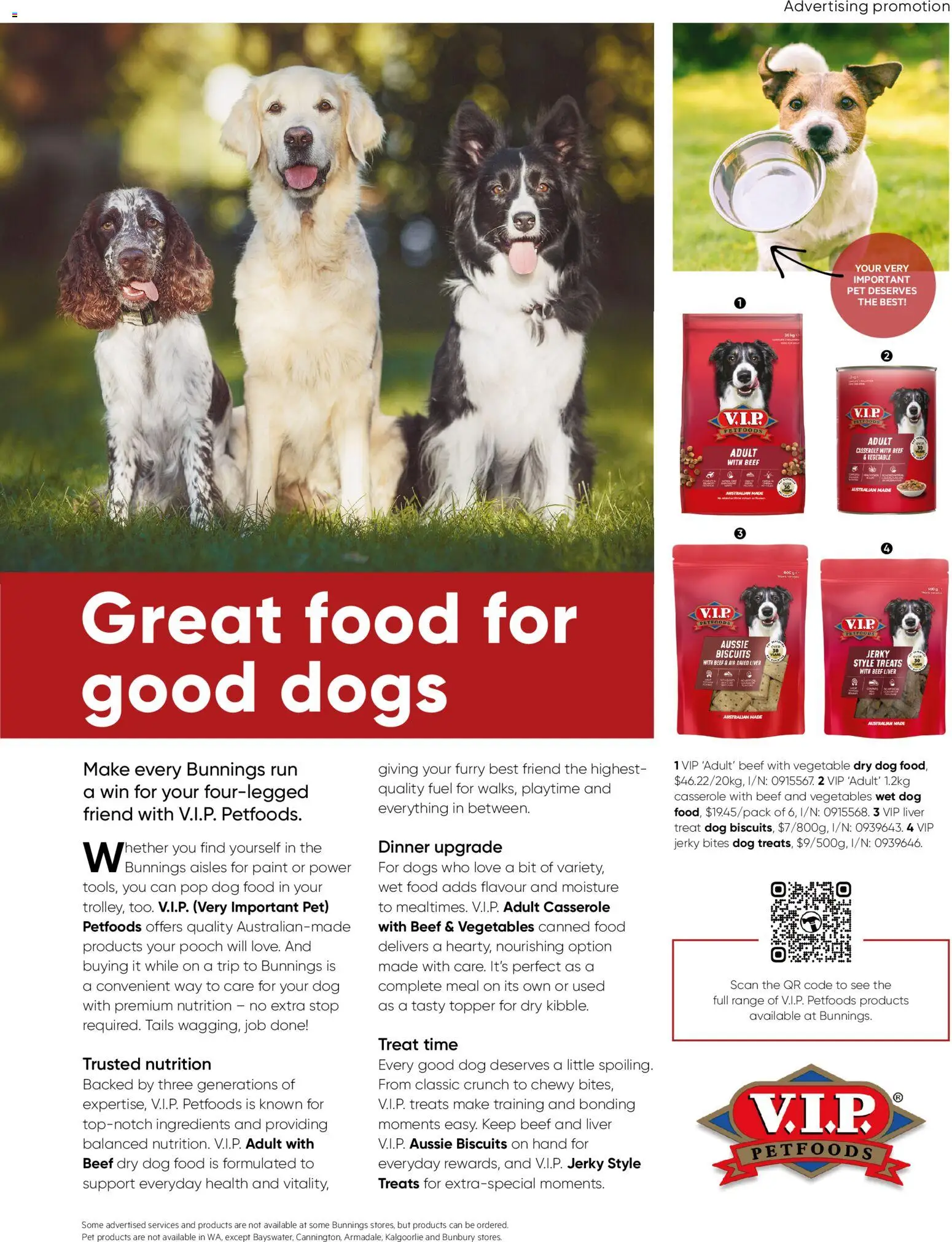 Bunnings Warehouse catalogue - valid from 01.04.2026 | Page: 55 | Products: Beef, Dog food, Biscuits, Vegetables