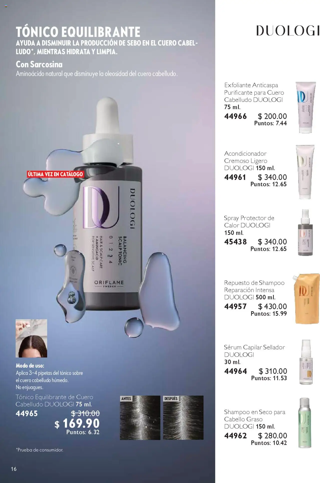 Nuevas ofertas de Oriflame válidas en toda la República Mexicana desde el 04.10.2025. ¡Encuentra las mejores ofertas en Oriflame - Campaña 14 2025! | Página: 16 | Productos: Serum, Acondicionador, Sobre