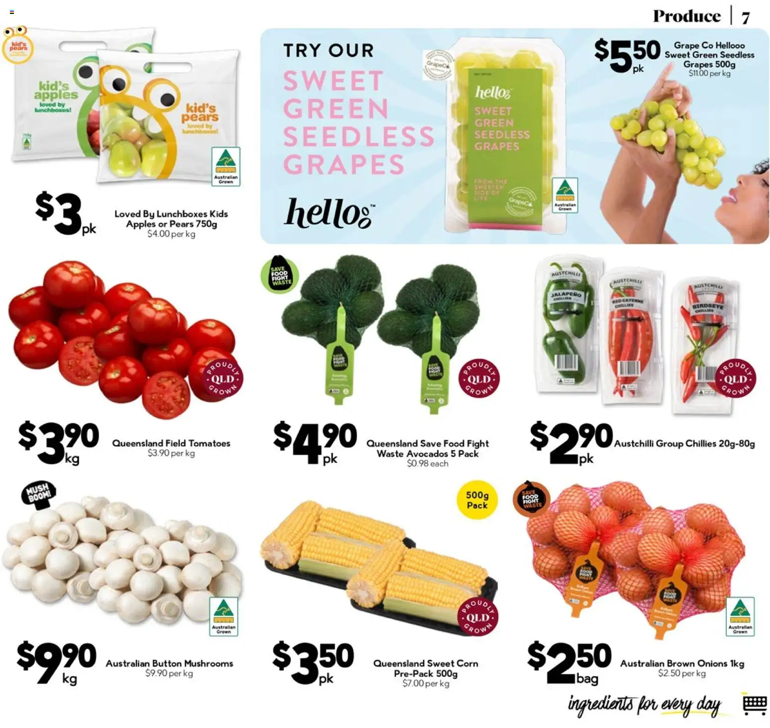 Drakes catalogue - valid from 18.03.2026 | Page: 7 | Products: Apples, Tomatoes, Onions, Grapes