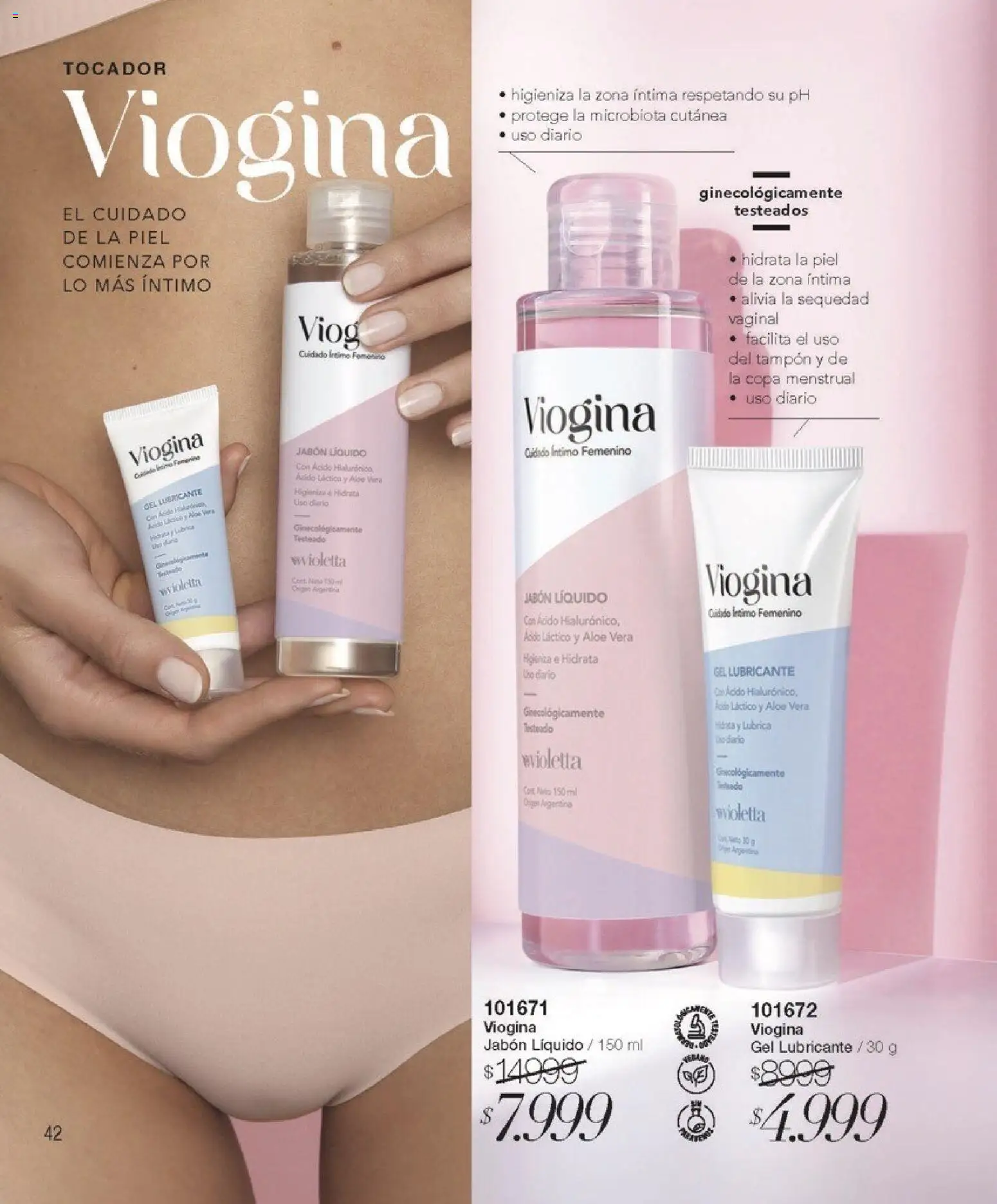 Violetta catálogo │ válido desde el 01.02.2026 | Página: 42 | Productos: Jabón líquido, Jabón, Copa menstrual