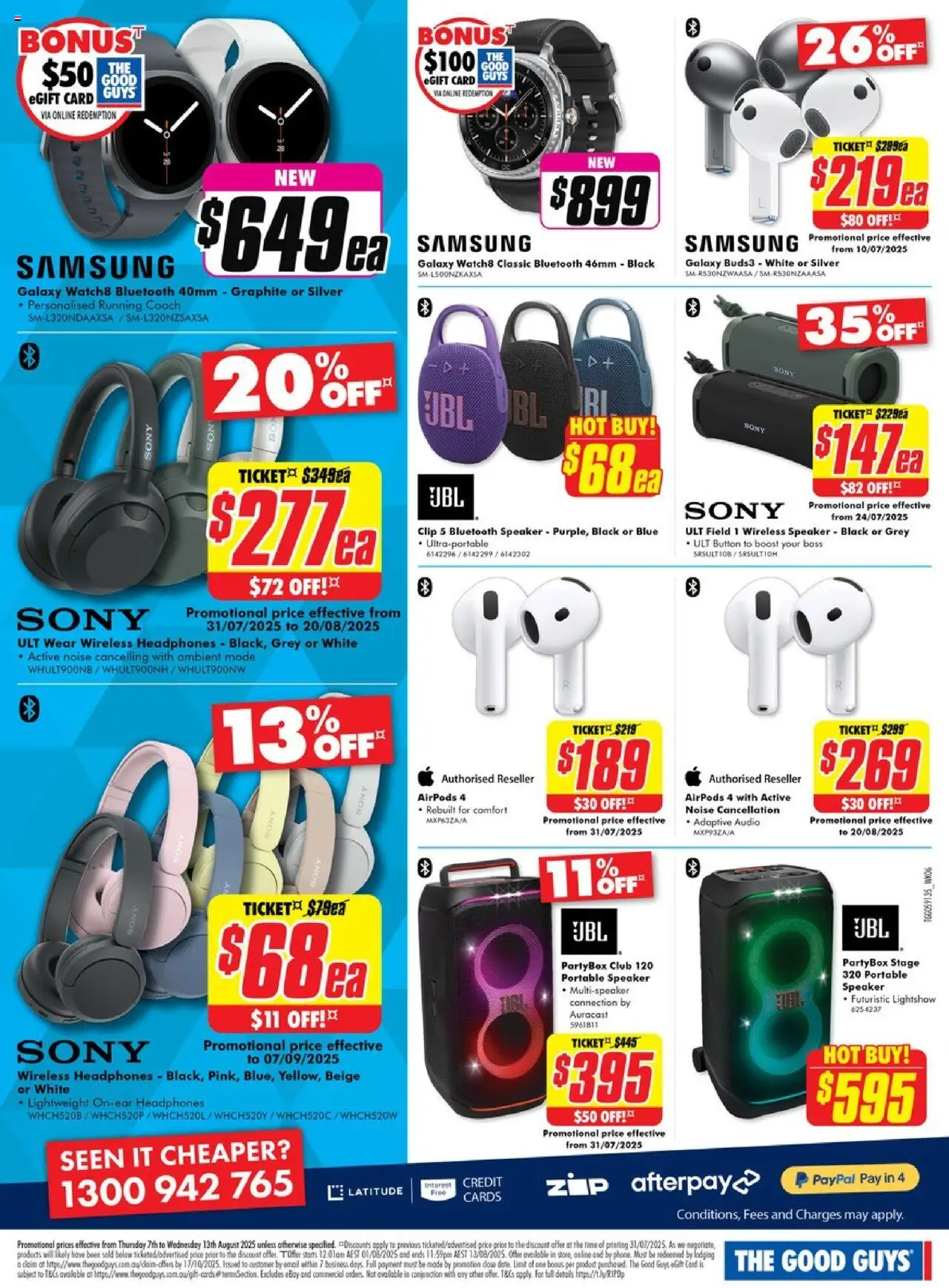The Good Guys catalogue - valid from 06.08.2025 | Page: 17 | Products: Box, Bluetooth speaker, Audio, Speaker