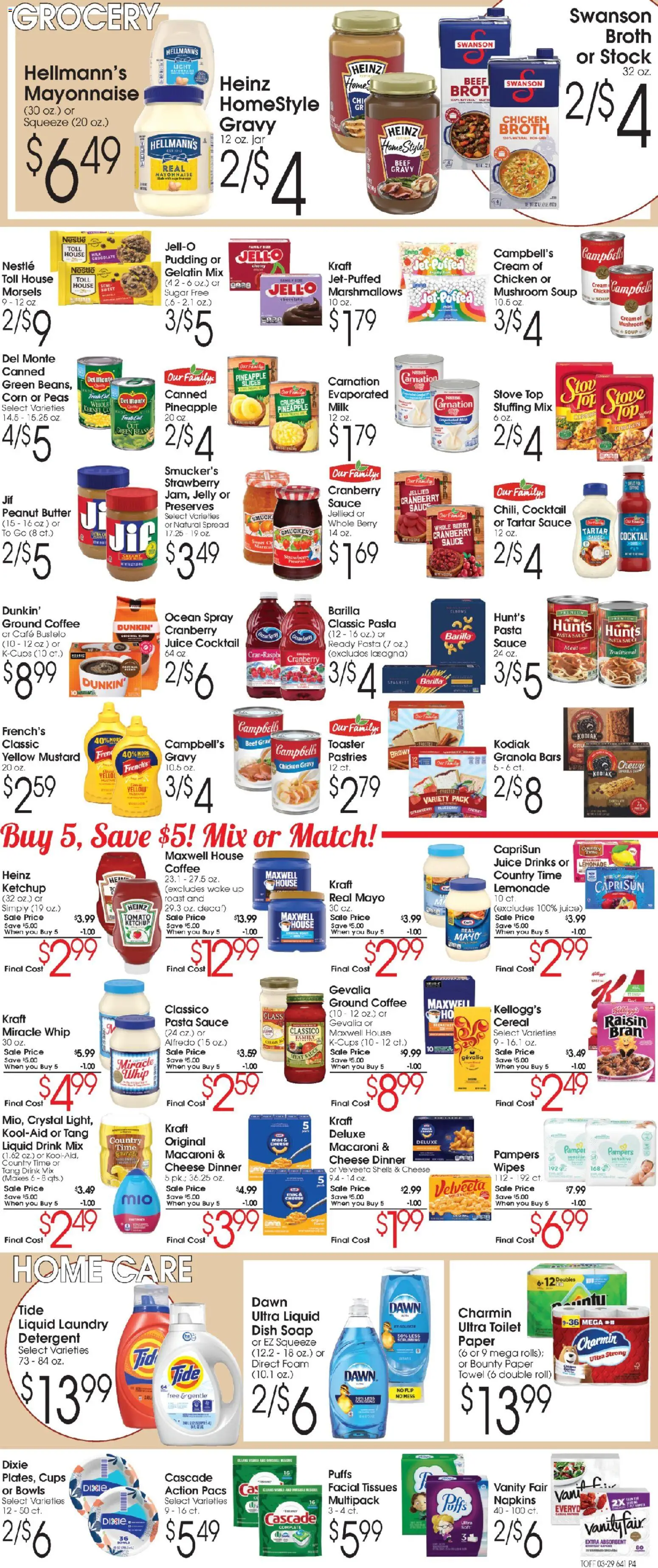 Family Fare Ad - valid from 29.03.2026 | Page: 4 | Products: Corn, Cheese, Detergent, Stove