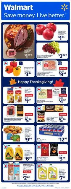 Preview of Walmart weekly flyer from shop Walmart valid from 09.10.2025