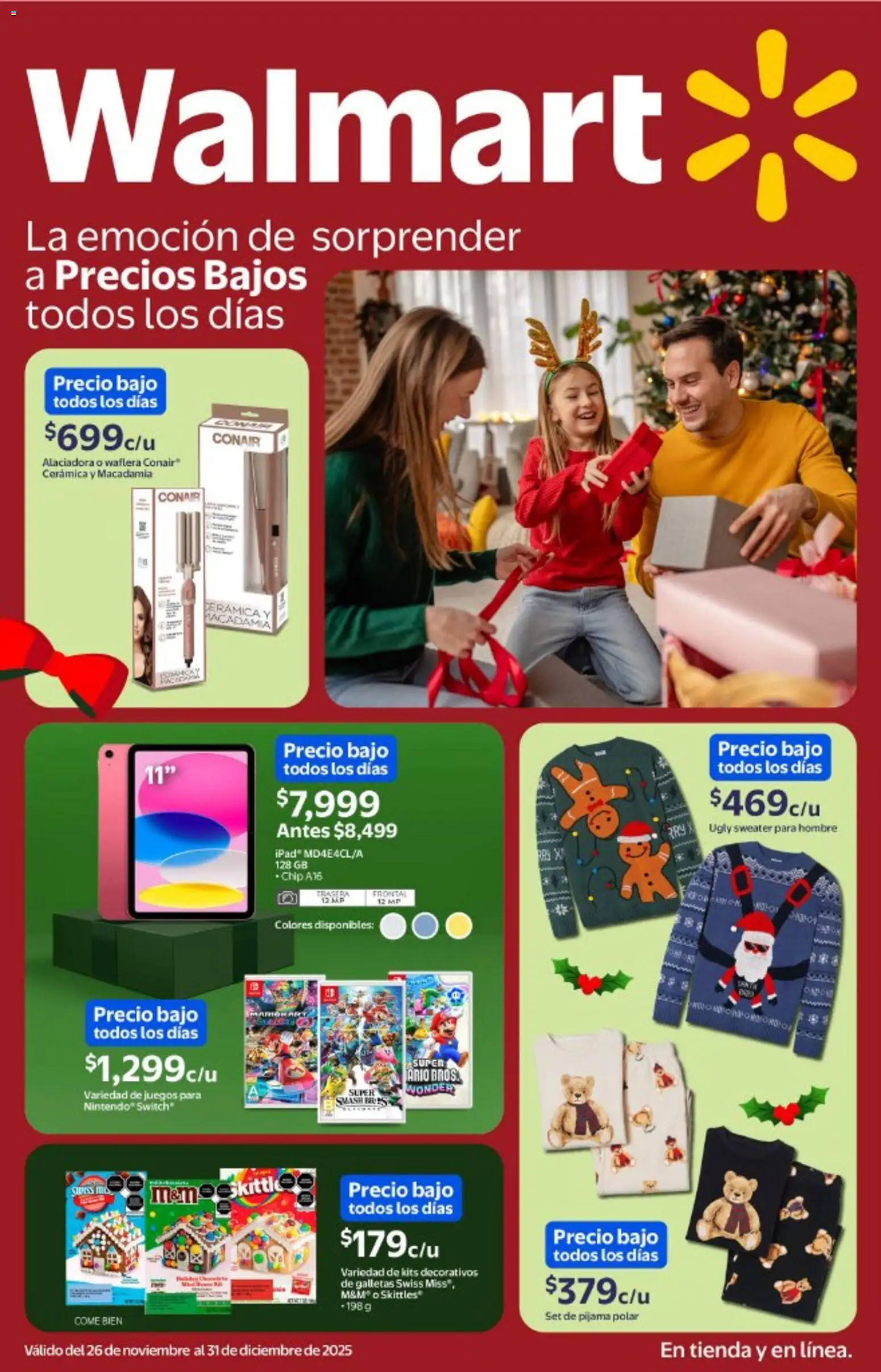 Nuevas ofertas de Walmart válidas en toda la República Mexicana desde el 26.11.2025. ¡Encuentra las mejores ofertas en Walmart folleto! | Página: 1