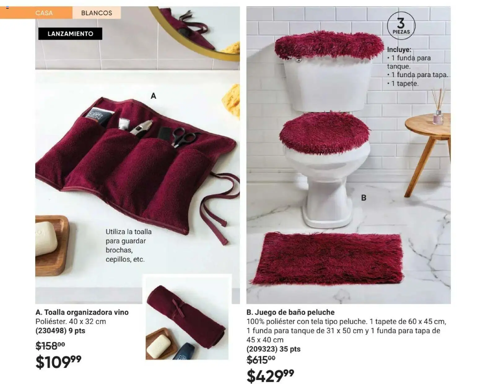 Nuevas ofertas de AVON válidas en toda la República Mexicana desde el 30.01.2026. ¡Encuentra las mejores ofertas en AVON Casa & Estilo 3 2026! | Página: 78 | Productos: Toalla, Juego, Baño, Tapete