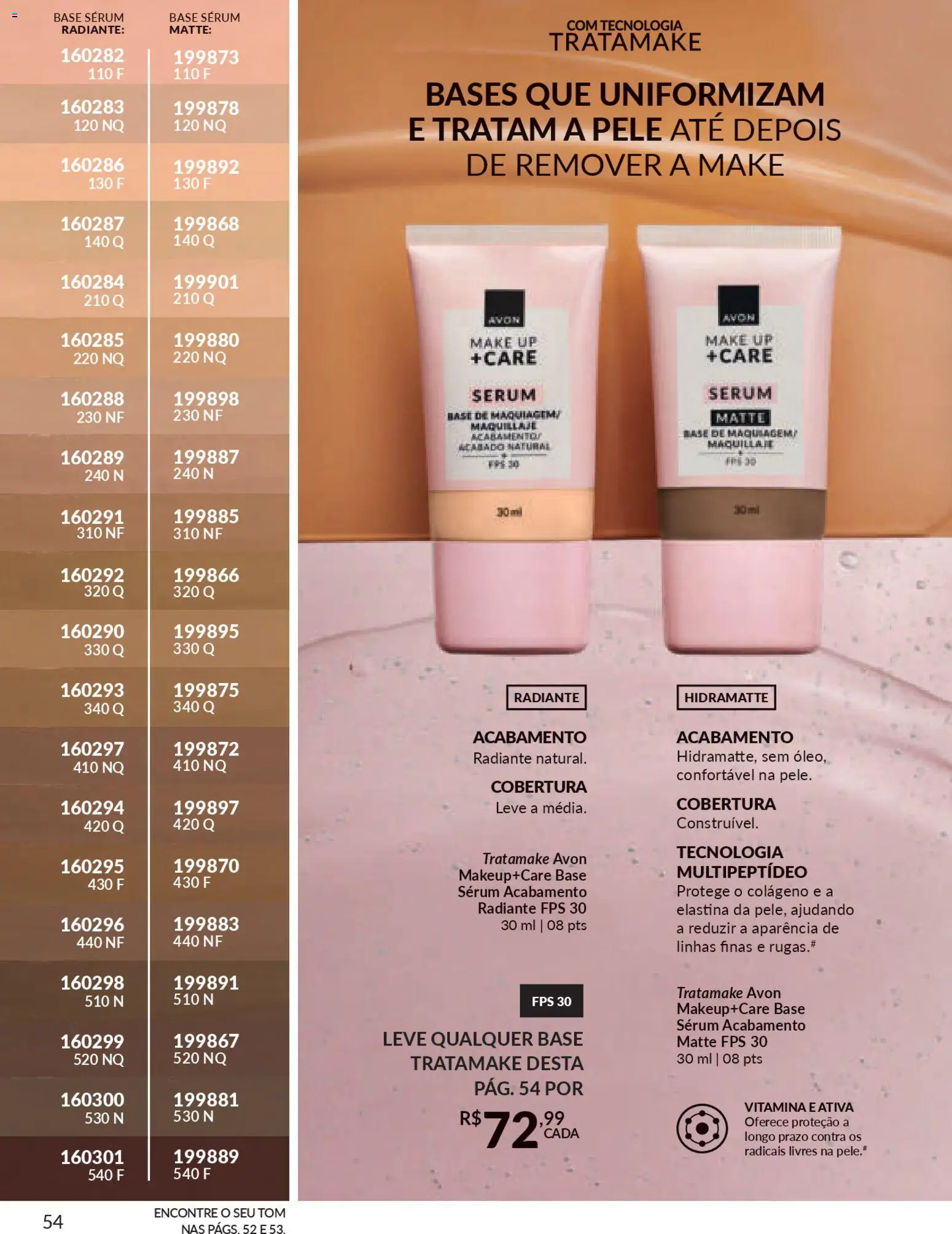 Avon Folheto - válido de 19.12.2025 | Página: 54 | Produtos: Colágeno, Base, Sérum