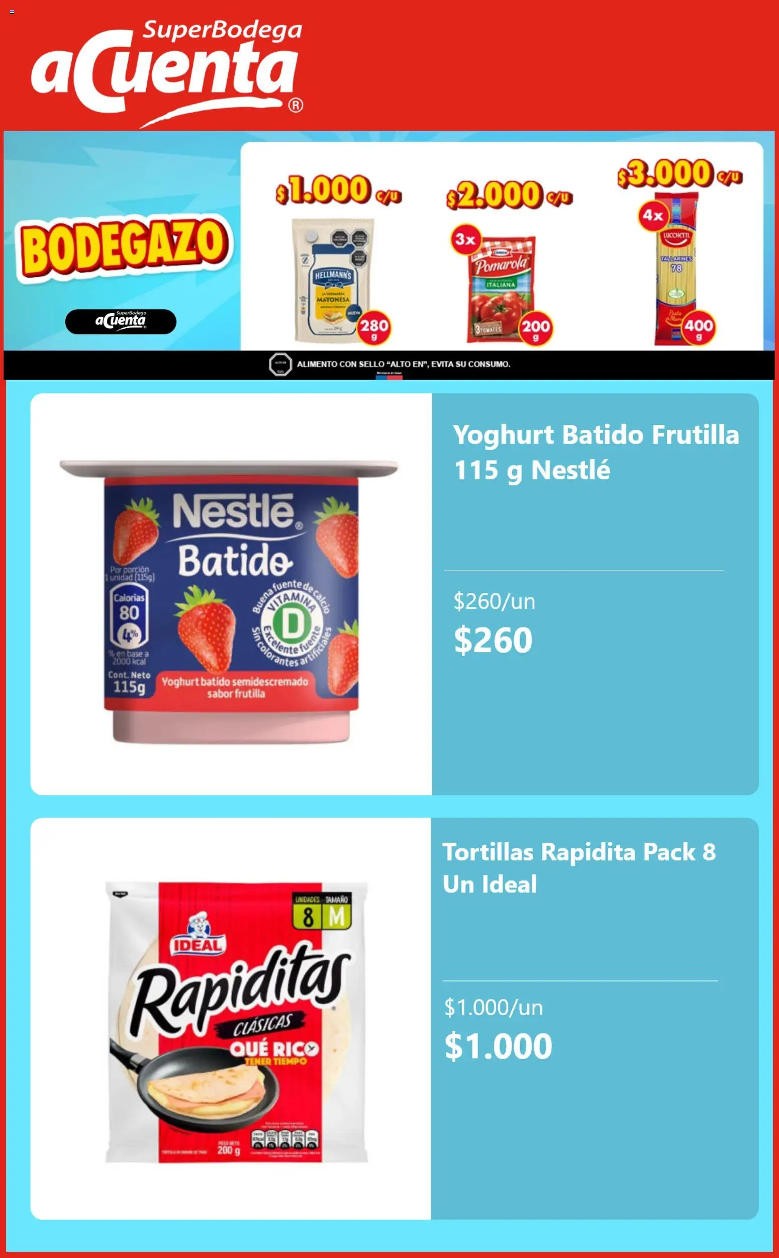 Super Bodega aCuenta ofertas  │ válido desde el 05.11.2025 | Página: 5 | Productos: Frutilla, Base, Mayonesa