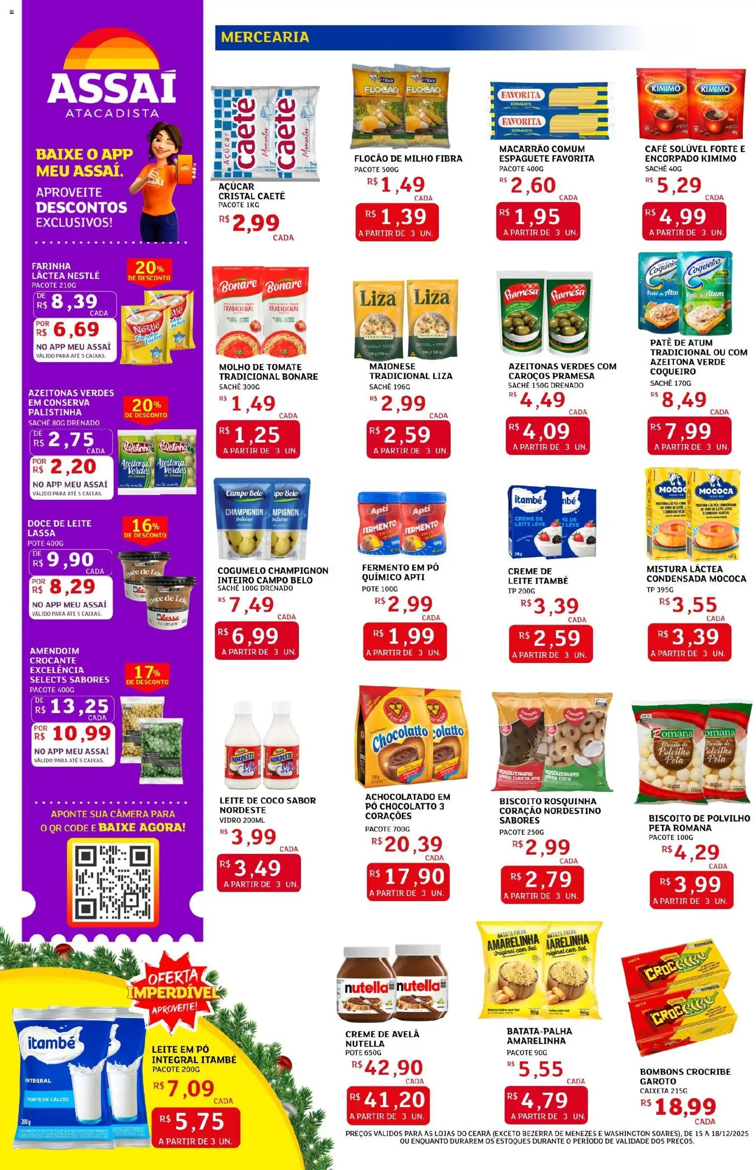 Assaí Atacadista Folheto - válido de 15.12.2025 | Página: 2 | Produtos: Biscoito, Sal, Câmera, Leite de coco