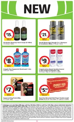 Preview of Coles catalogue  - valid from 29.04.2026 | Page: 36 | Products: Shampoo, Conditioner, Oil, Parsley