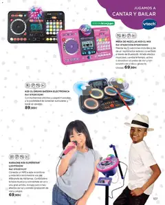 Vista previa de El Corte Inglés catálogo Juguetes, nuevo folleto de la tienda, válido en México a partir del 27.10.2025 | Página: 107 | Productos: Mp3, Reproductor, Disco, Micrófono