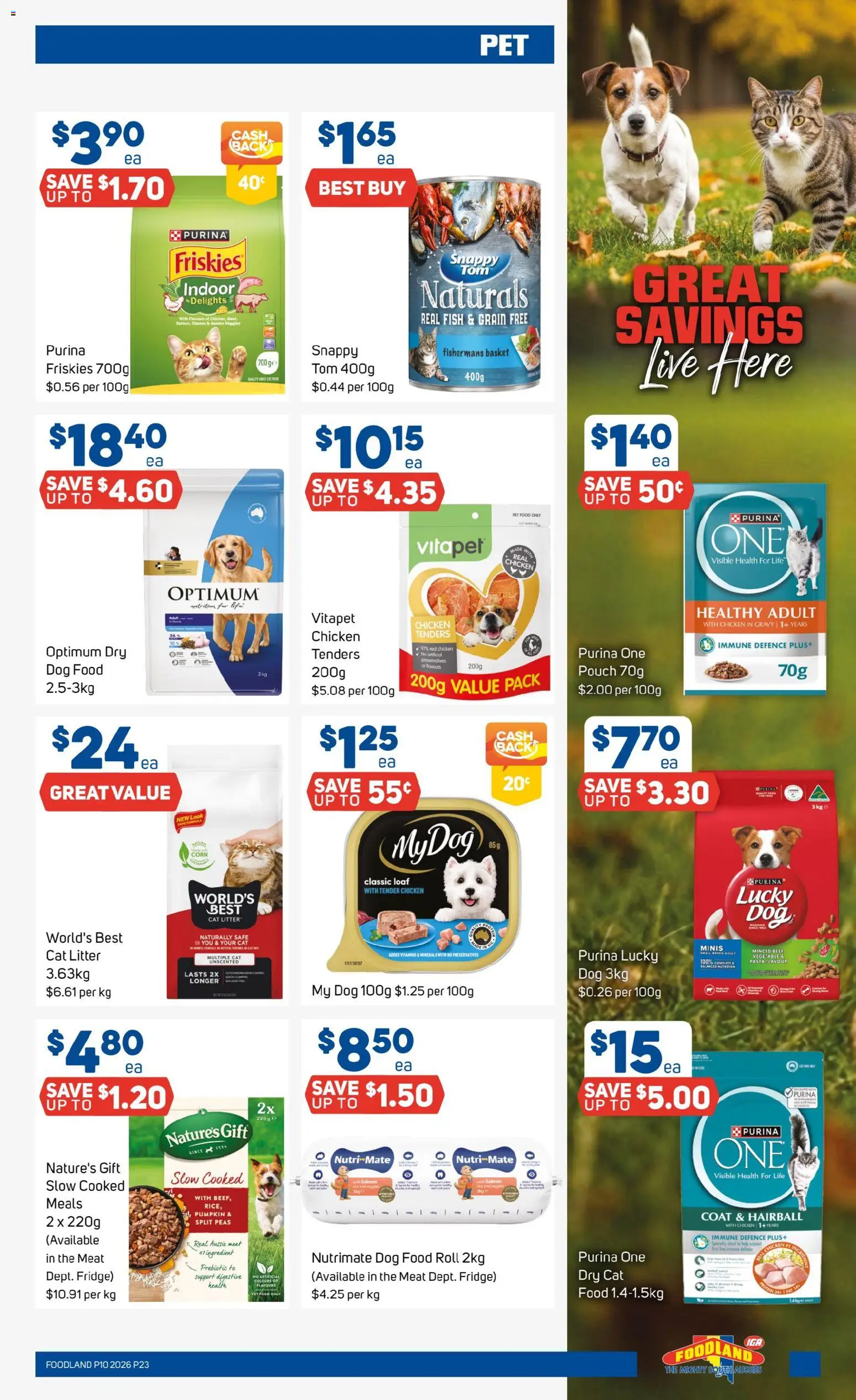 Foodland catalogue - valid from 04.03.2026 | Page: 23 | Products: Cheese, Fish, Pumpkin, Fridge