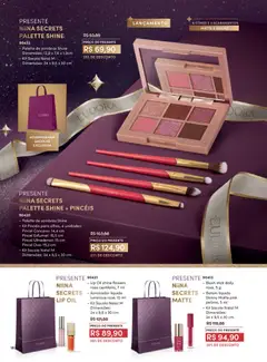 Eudora - Revista 17/2025 - Pré-Visualização do folheto da loja Eudora, válido de 10.11.2025 | Página: 18 | Produtos: Blush, Pincel, Batom, Iluminador