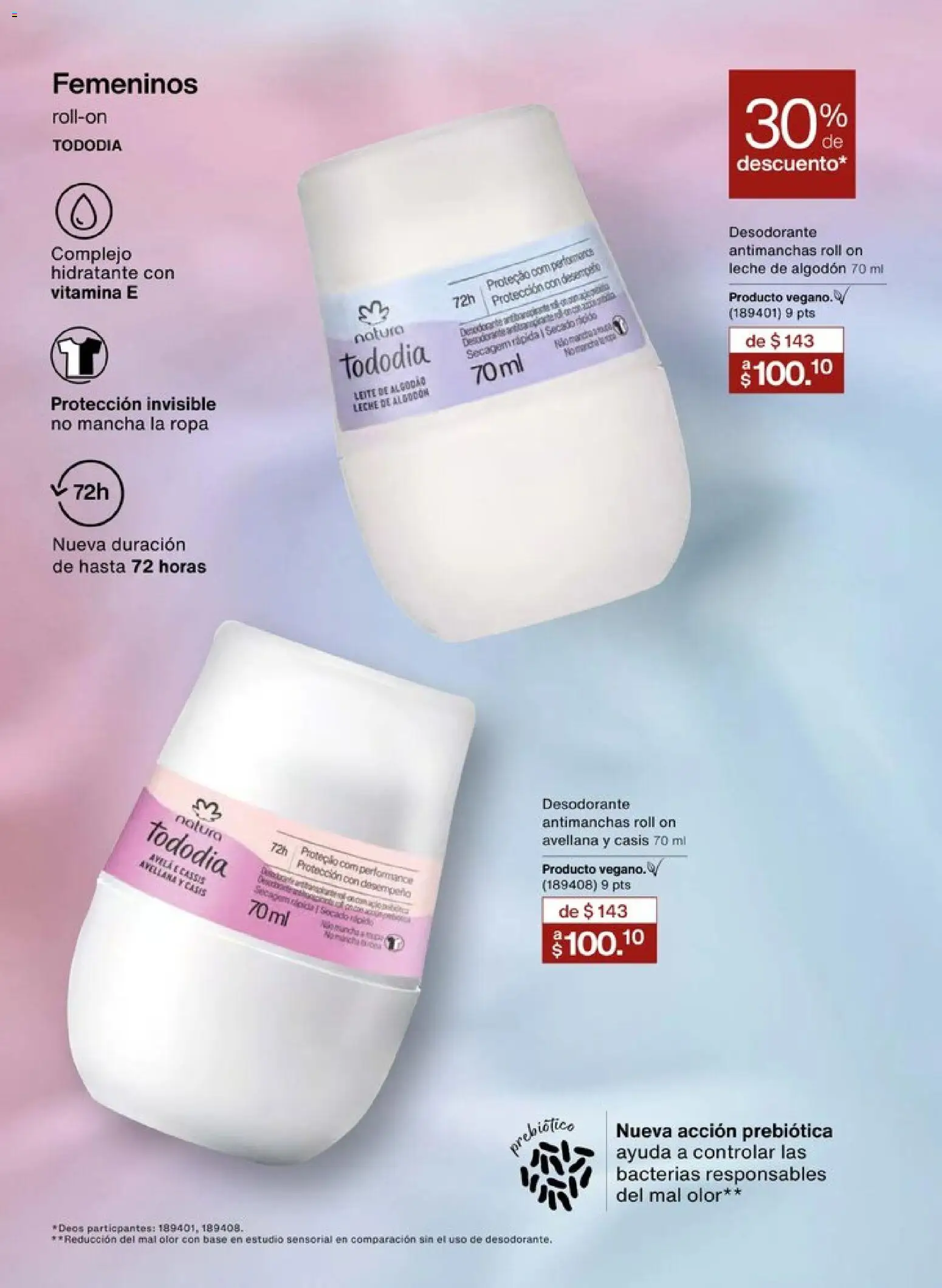 Nuevas ofertas de Natura válidas en toda la República Mexicana desde el 20.12.2025. ¡Encuentra las mejores ofertas en Natura campaña 1 2026! | Página: 140 | Productos: Desodorante, Leche, Algodón, Ropa