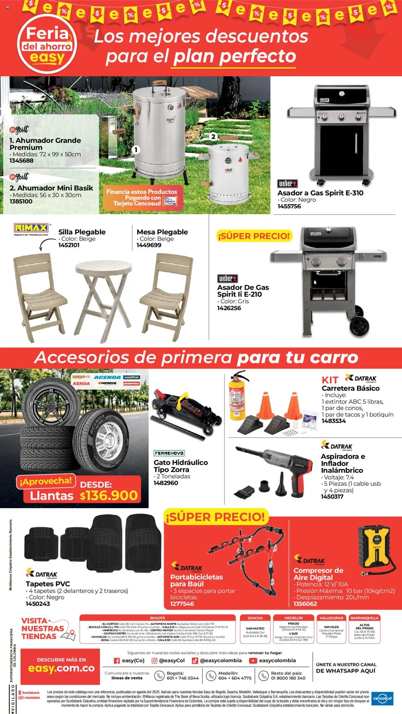 Easy revista - valida desde el 04.08.2025 | Página: 9 | Productos: Aspiradora, Cable USB, Mesa, Silla