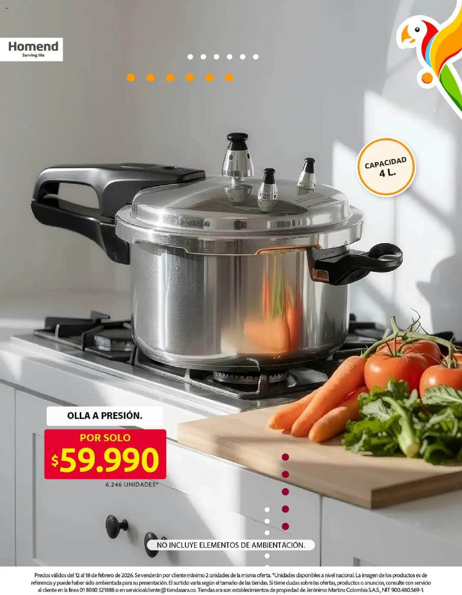 Ara revista - valida desde el 12.02.2026 | Página: 18 | Productos: Sobre, Olla