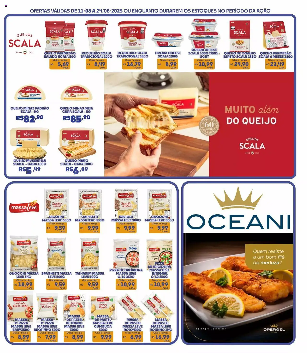 Boa Supermercados Folheto - válido de 11.08.2025 | Página: 5 | Produtos: Talharim, Parmesão, Frango, Requeijão