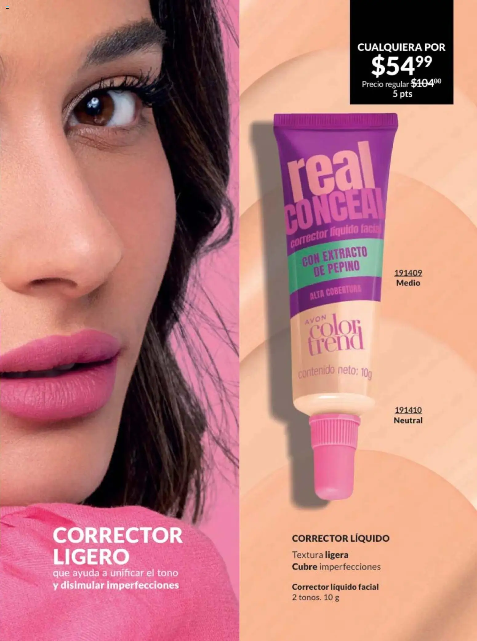 Nuevas ofertas de AVON válidas en toda la República Mexicana desde el 07.11.2025. ¡Encuentra las mejores ofertas en AVON campaña 17 2025! | Página: 143 | Productos: Corrector