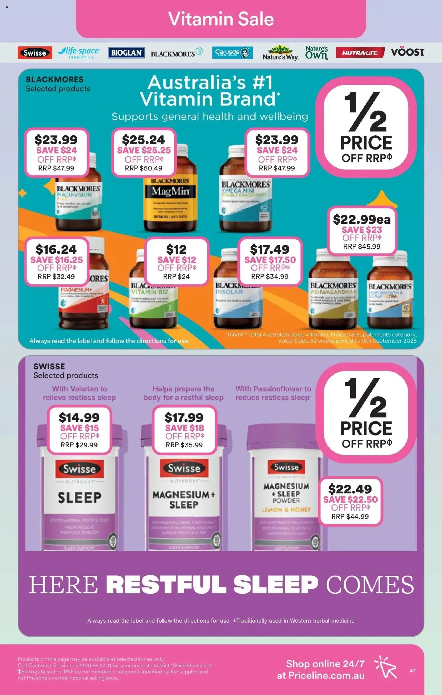 Priceline Pharmacy catalogue - valid from 11.12.2025 | Page: 47 | Products: Powder, Honey, Herbal, Vitamin