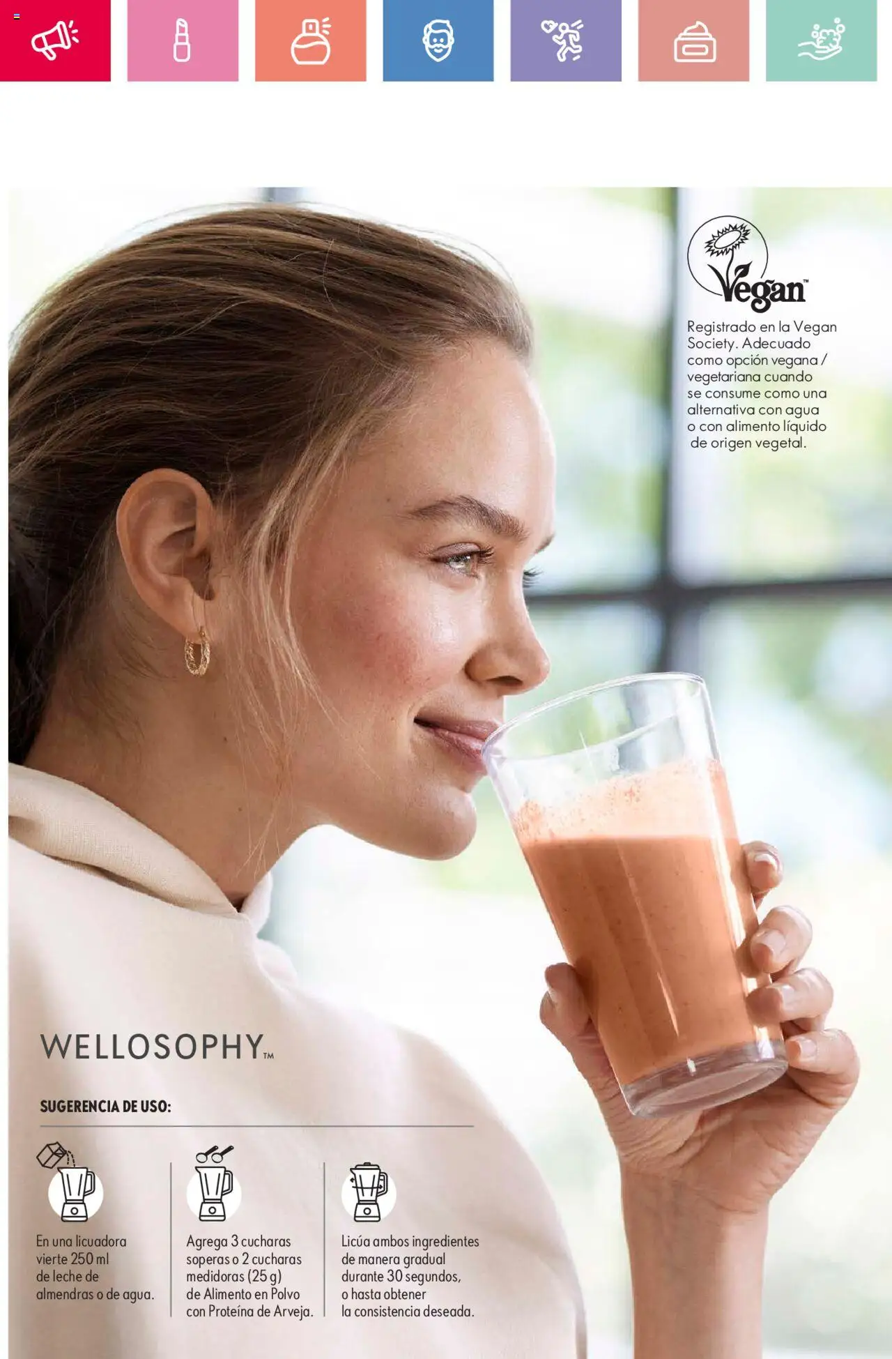 Oriflame revista - valida desde el 02.08.2025 | Página: 32 | Productos: Almendras, Licuadora, Polvo, Leche