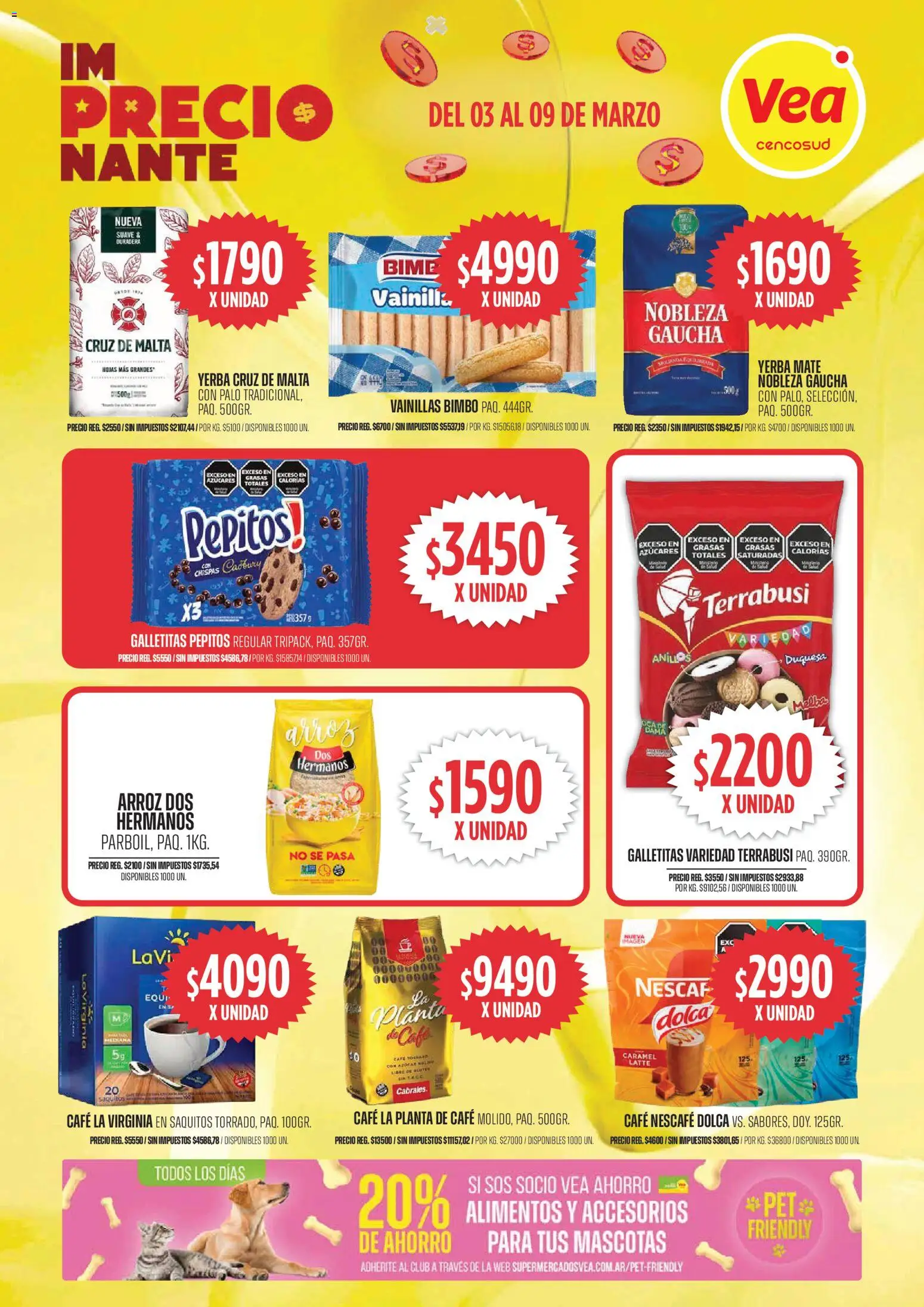 Vea ofertas │ válido desde el 03.03.2026 | Página: 3 | Productos: Mate, Galletitas, Yerba, Arroz