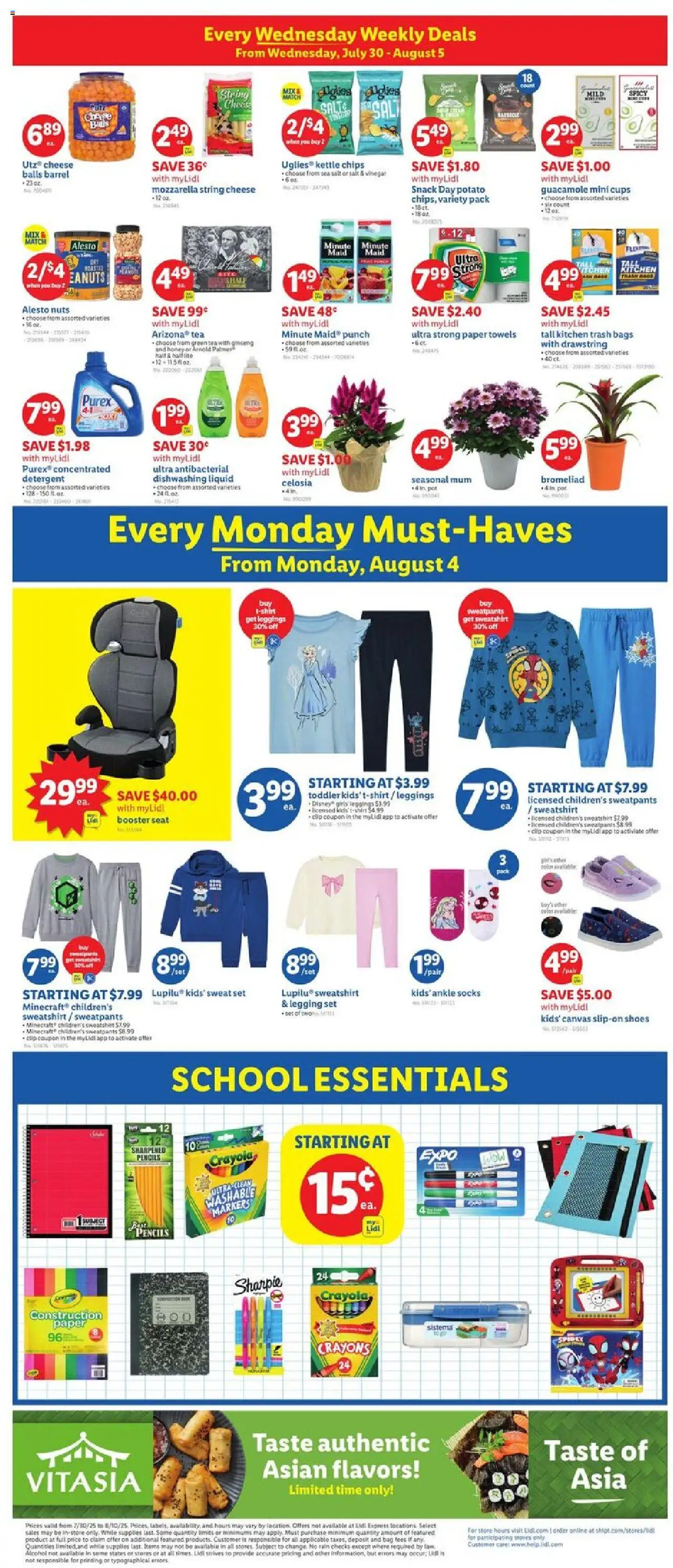 Lidl Weekly Ad - NJ - valid from 30.07.2025 | Page: 4 | Products: Vinegar, Cheese, Leggings, Kettle