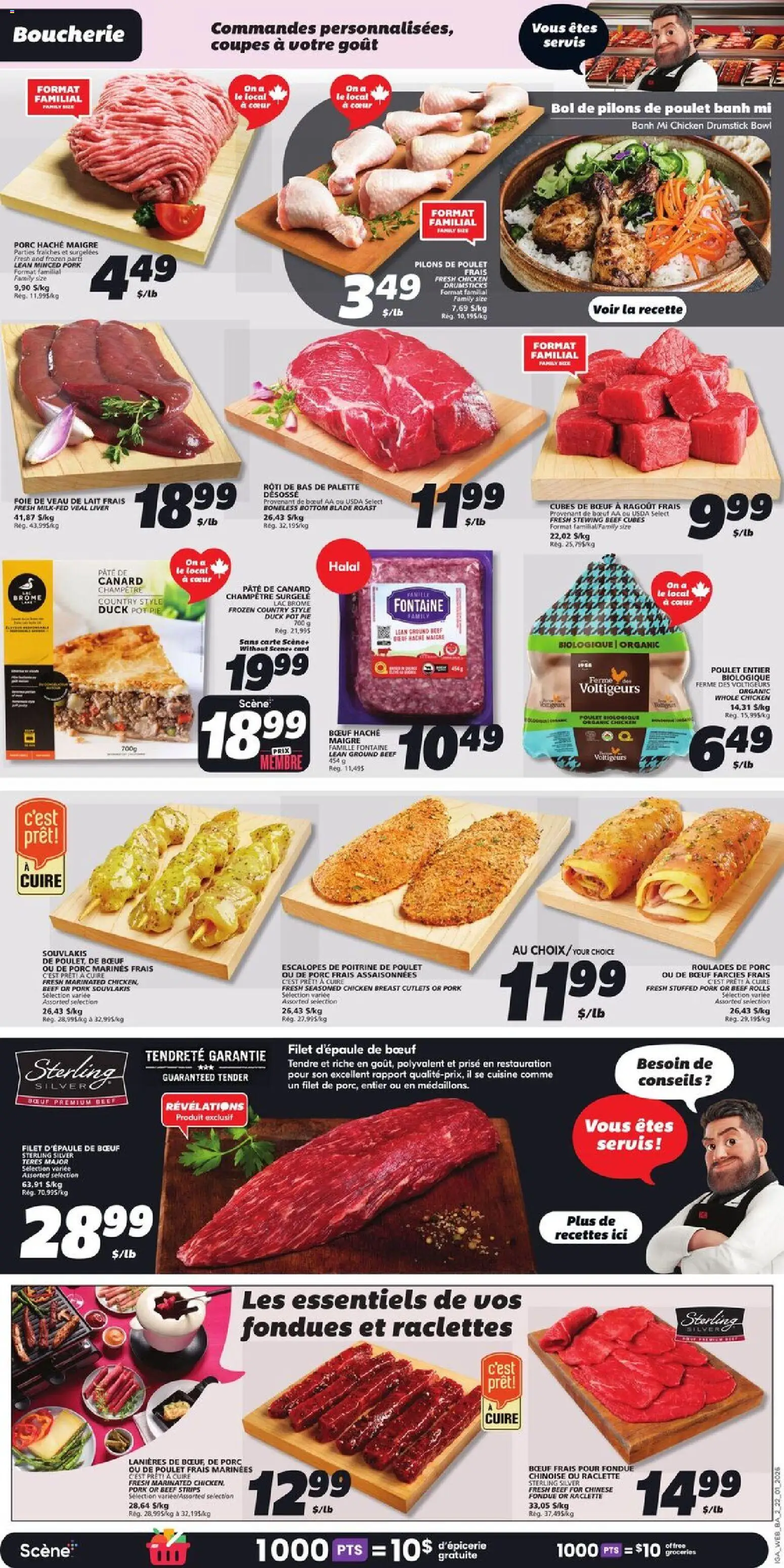 IGA flyer valid from 22.01.2026 | Page: 4 | Products: Beef, Chicken, Pork