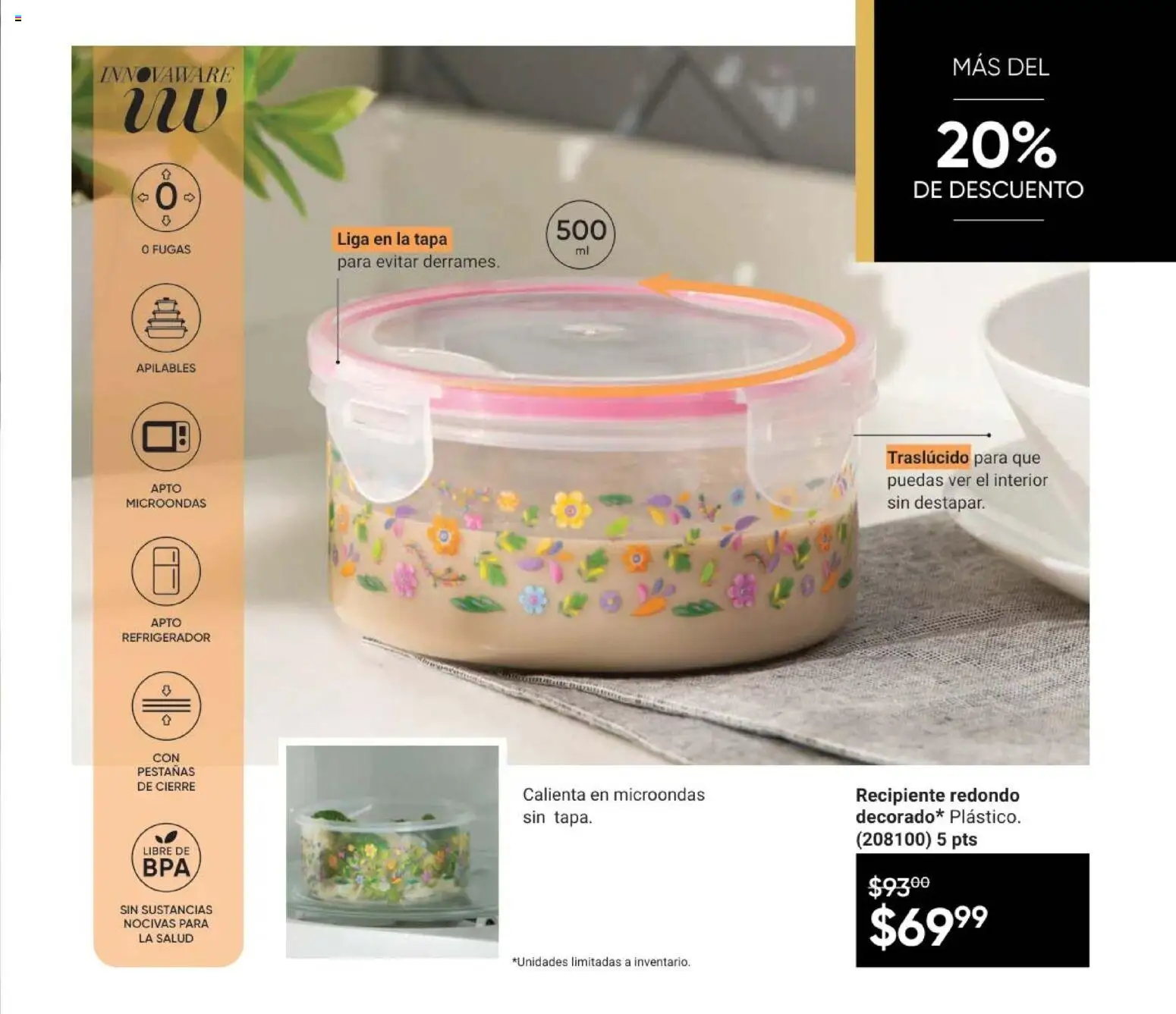 Nuevas ofertas de AVON válidas en toda la República Mexicana desde el 08.05.2026. ¡Encuentra las mejores ofertas en AVON Casa & Estilo 8 2026! | Página: 99 | Productos: Refrigerador, Microondas, Liga