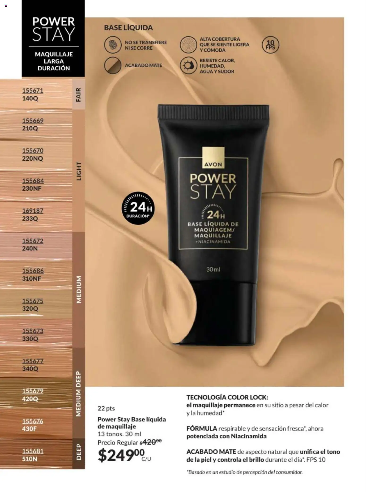 Nuevas ofertas de AVON válidas en toda la República Mexicana desde el 28.11.2025. ¡Encuentra las mejores ofertas en AVON campaña 18 2025! | Página: 130 | Productos: Agua, Brillo, Mate, Maquillaje