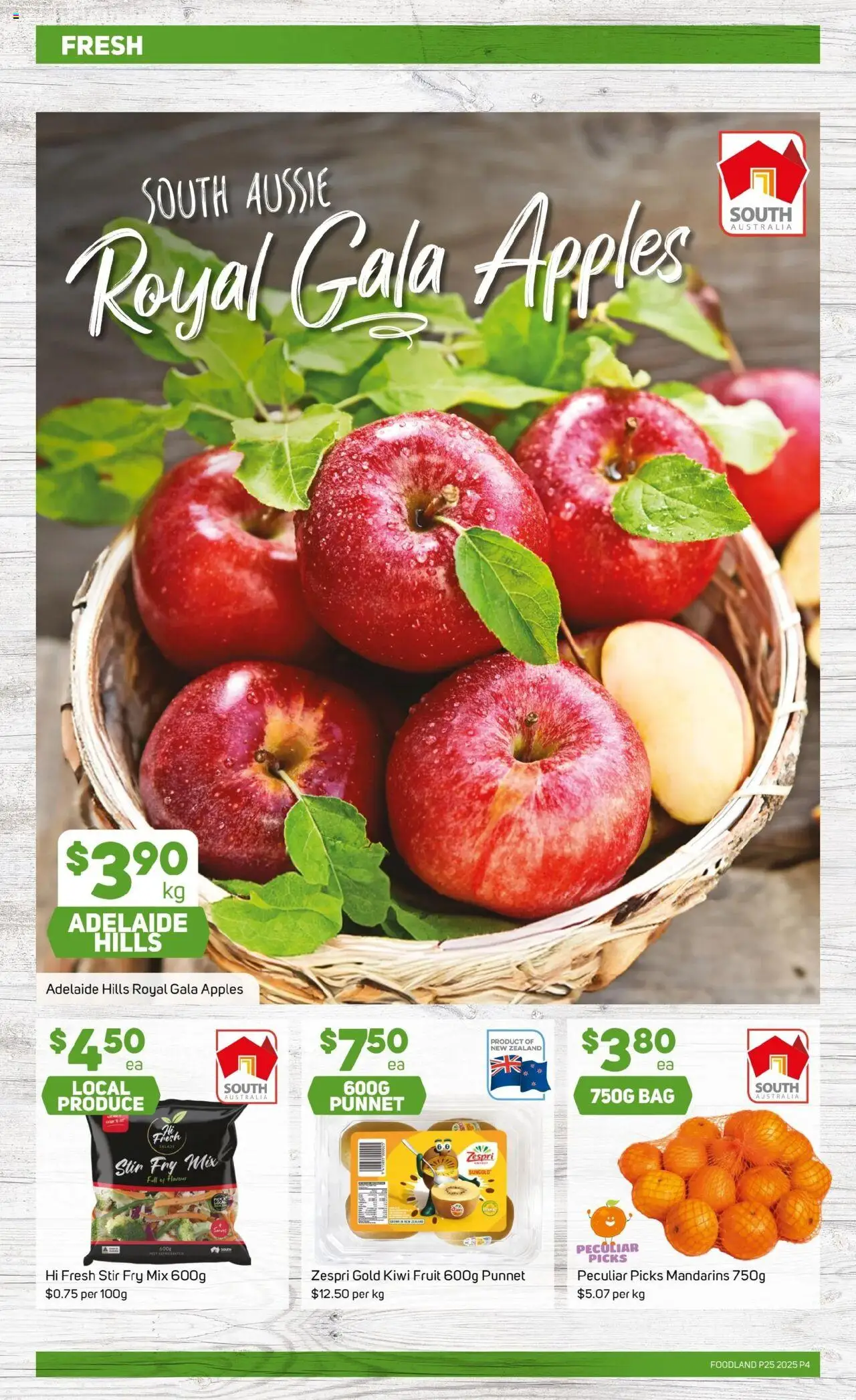 Foodland catalogue - valid from 18.06.2025 | Page: 4 | Products: Apples, Mandarins, Bag