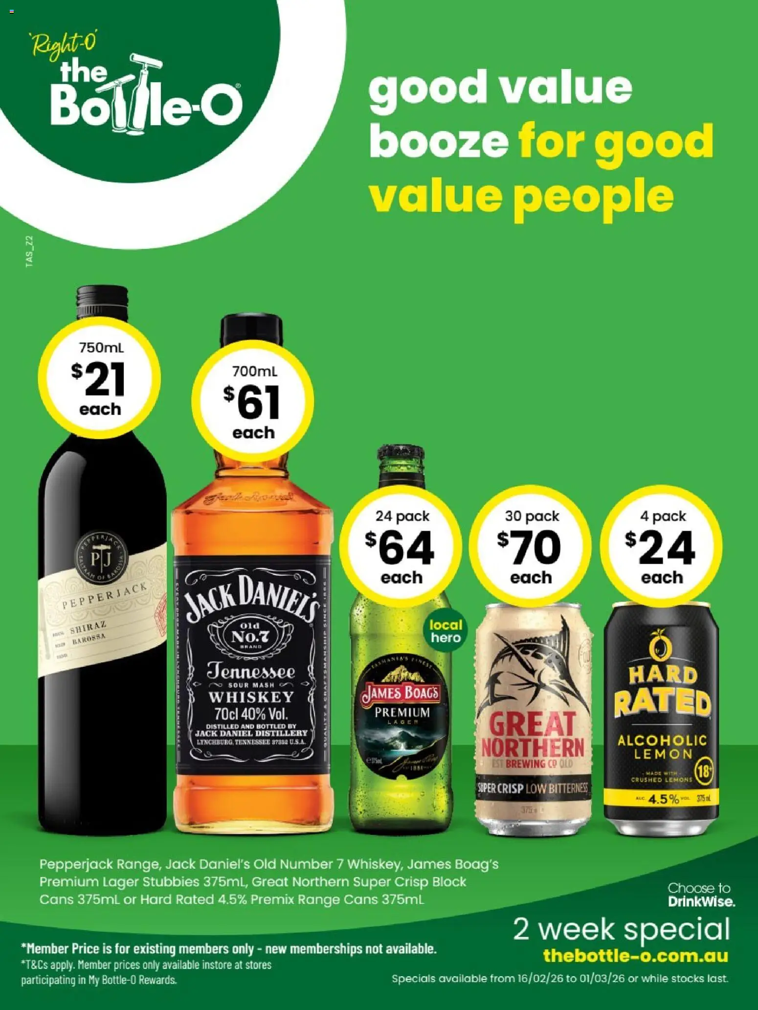 The Bottle-O catalogue - valid from 16.02.2026 | Page: 1
