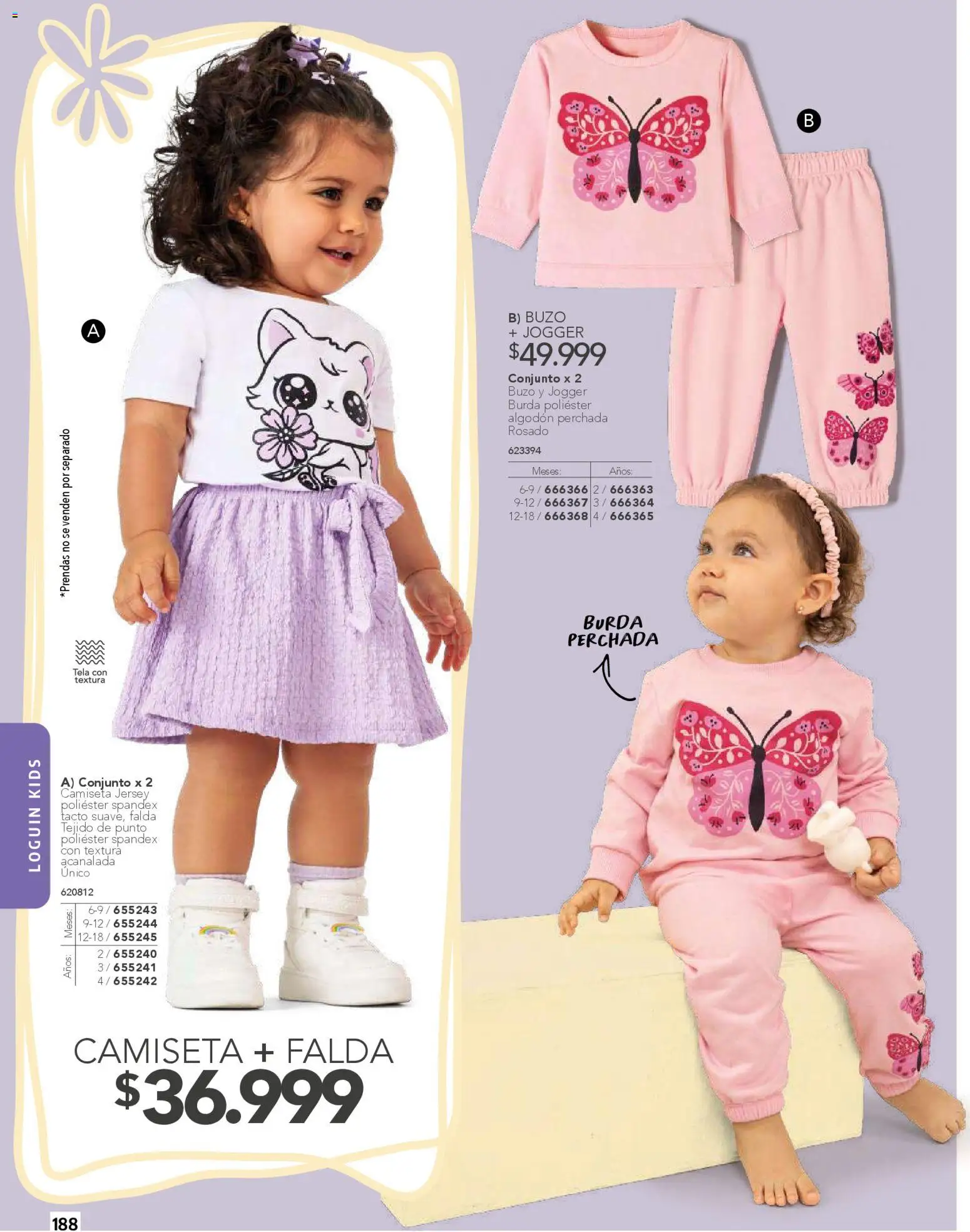 Pacifika revista - valida desde el 01.02.2026 | Página: 188 | Productos: Algodón, Falda, Buzo, Conjunto