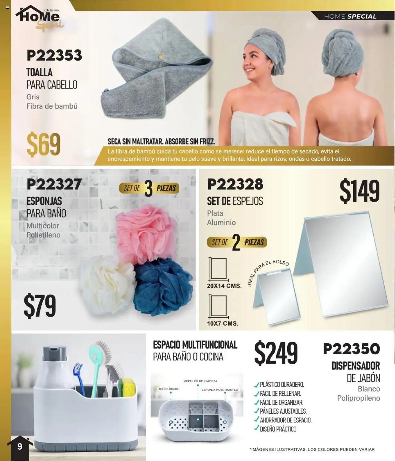 Nuevas ofertas de Cklass válidas en toda la República Mexicana desde el 01.10.2025. ¡Encuentra las mejores ofertas en Cklass - Catálogo Especial Home! | Página: 10 | Productos: Jabón líquido, Bolso, Baño, Jabón