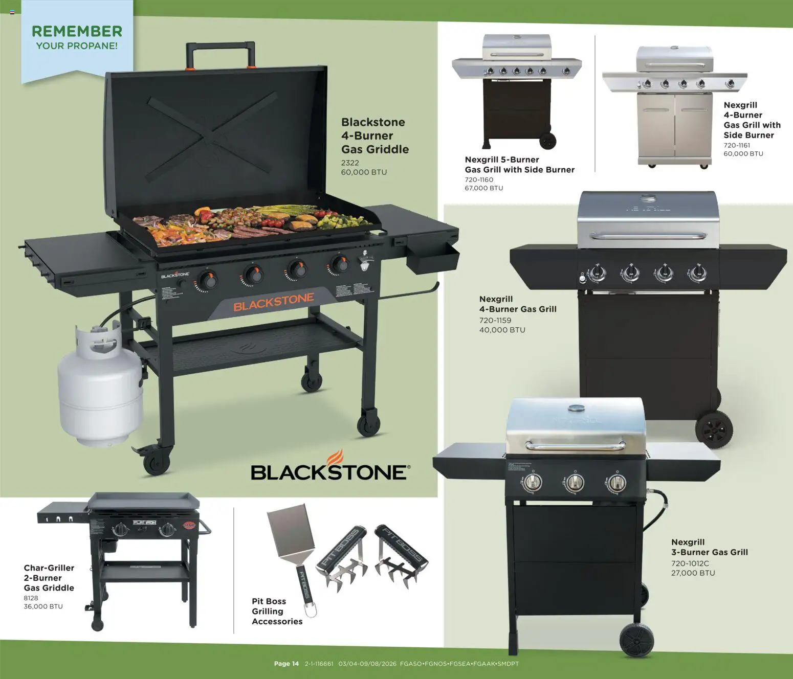 Fred Meyer Home & Apparel - valid from 04.03.2026 | Page: 14 | Products: Griddle, Grill