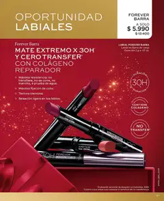 Catálogo L'Bel Campaña 18 válido desde el 30.11.2025 | Página: 97 | Productos: Mate, Labial
