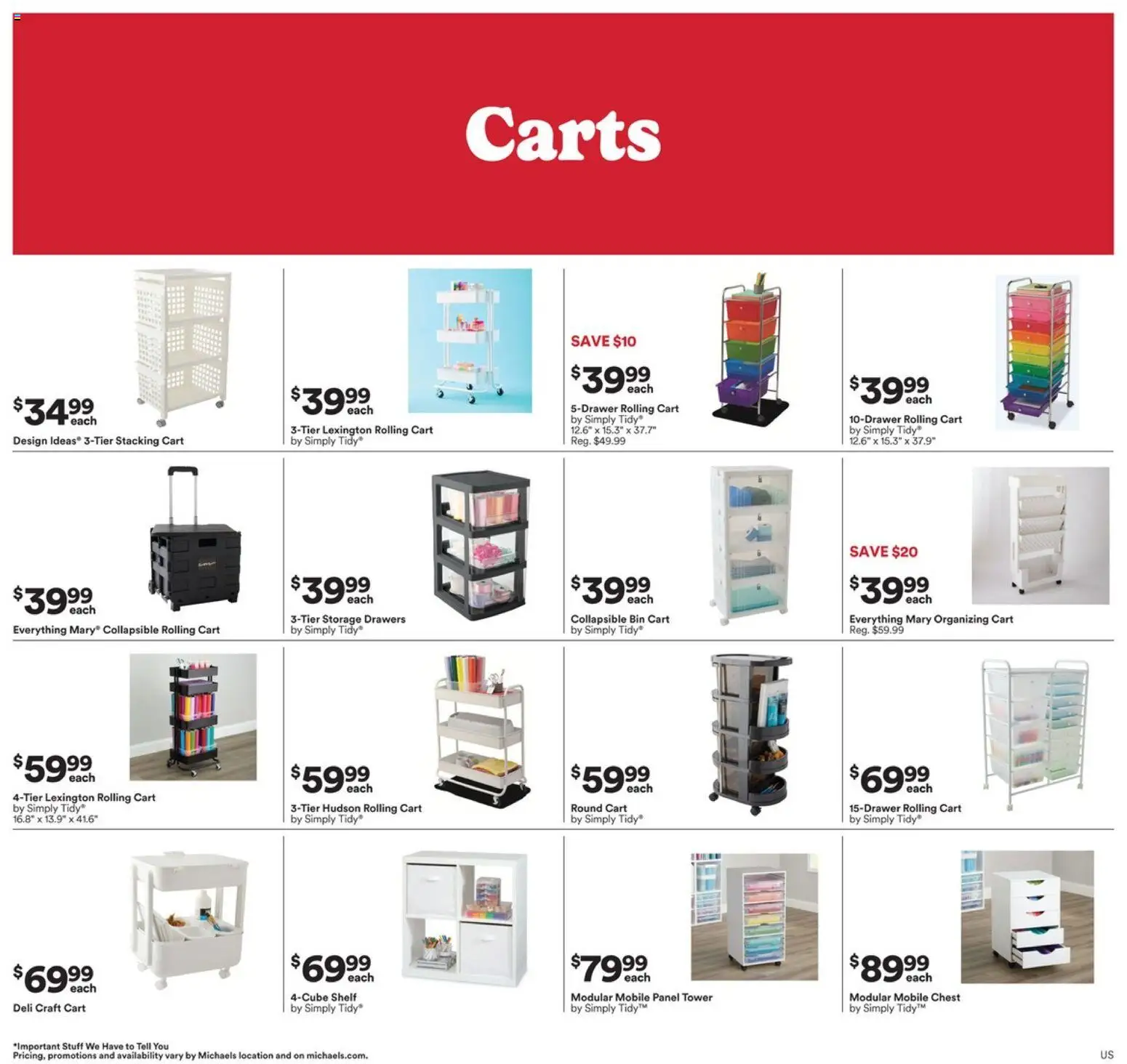 Michaels Ad - valid from 01.03.2026 | Page: 3 | Products: Shelf