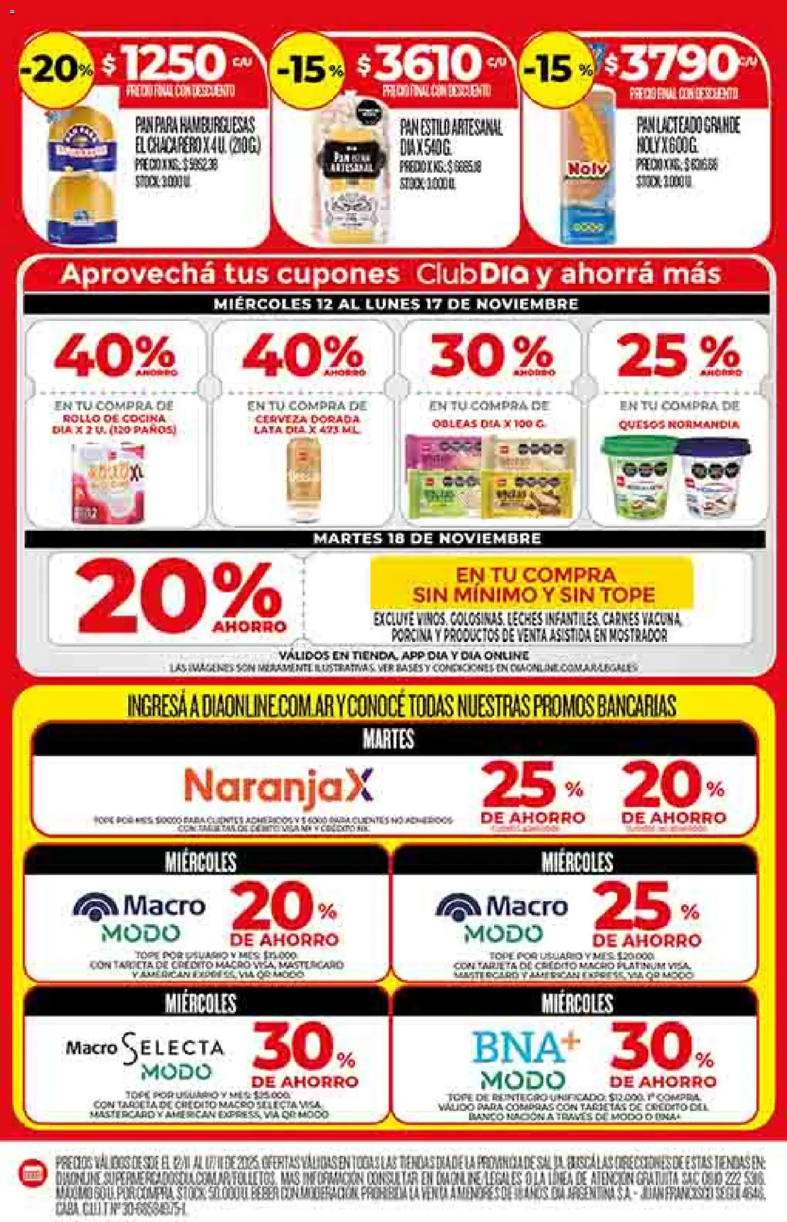 Dia - Ofertas - Salta y Jujuy │ válido desde el 12.11.2025 | Página: 4 | Productos: Cocina, Banco, Sal, Pan