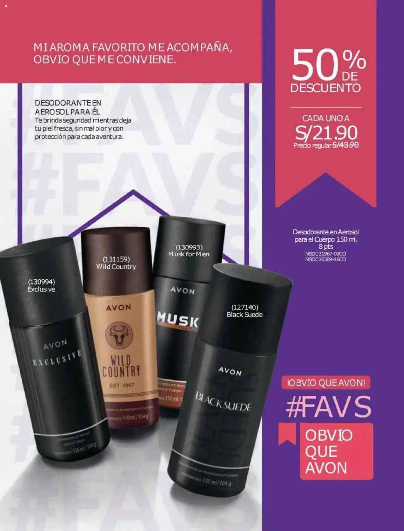 Catálogo Avon válido desde 12.10.2025 | Página: 174 | Productos: Desodorante, Té