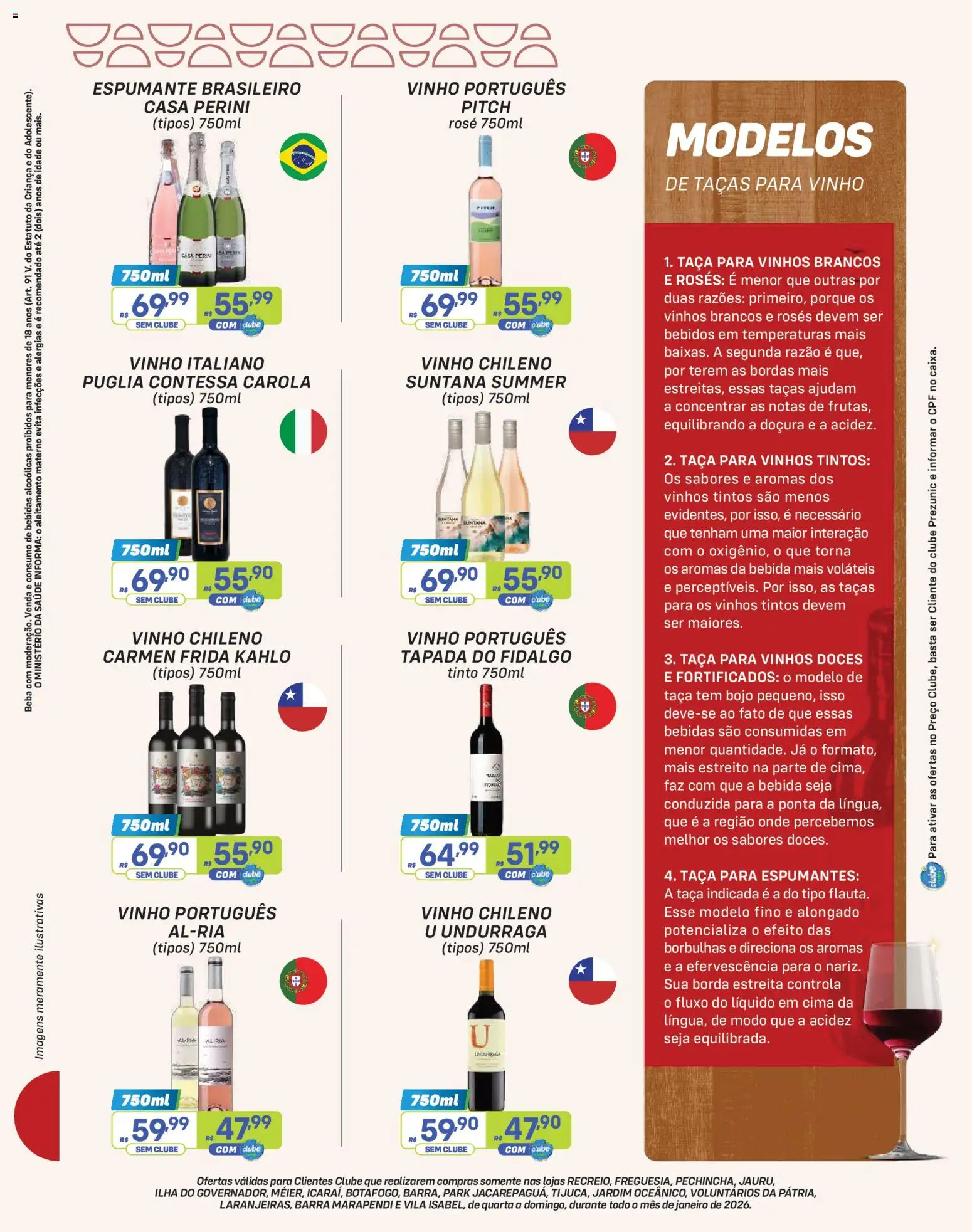 Prezunic Folheto - válido de 01.01.2026 | Página: 6 | Produtos: Espumante, Taças, Doces, Bebida