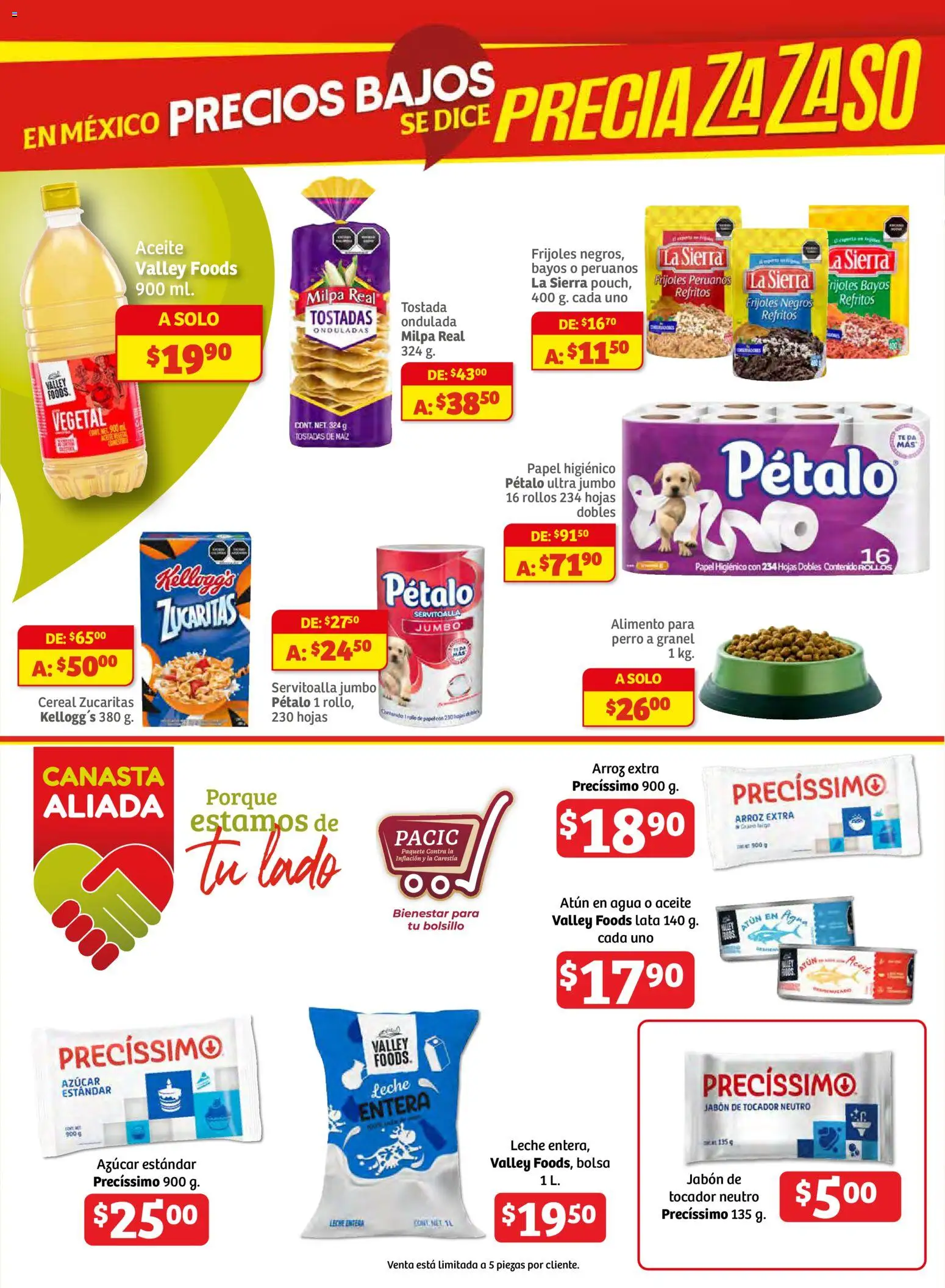 Nuevas ofertas de Soriana válidas en toda la República Mexicana desde el 23.10.2025. ¡Encuentra las mejores ofertas en Soriana - Fin de Semana Mercado: Ver, Tab, Chis, Camp, Yuc y Q. Roo! | Página: 6 | Productos: Azúcar, Bolsa, Agua, Papel higiénico