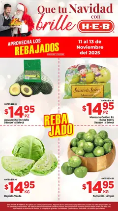 Vista previa de H-E-B folleto Aprovecha los Rebajalos, nuevo folleto de la tienda, válido en México a partir del 11.11.2025