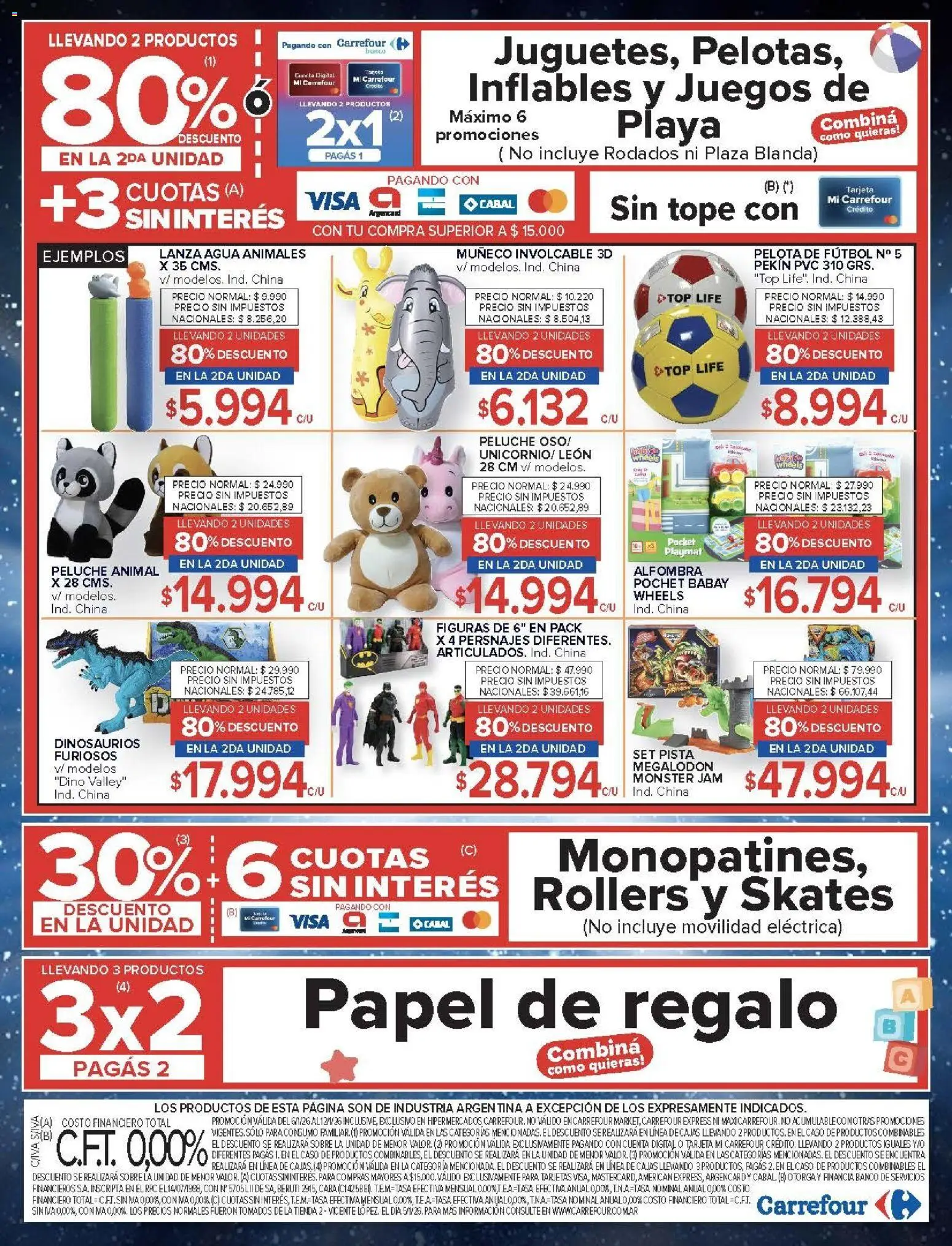 Carrefour ofertas │ válido desde el 06.01.2026 | Página: 24 | Productos: Top, Sobre, Alfombra, Agua