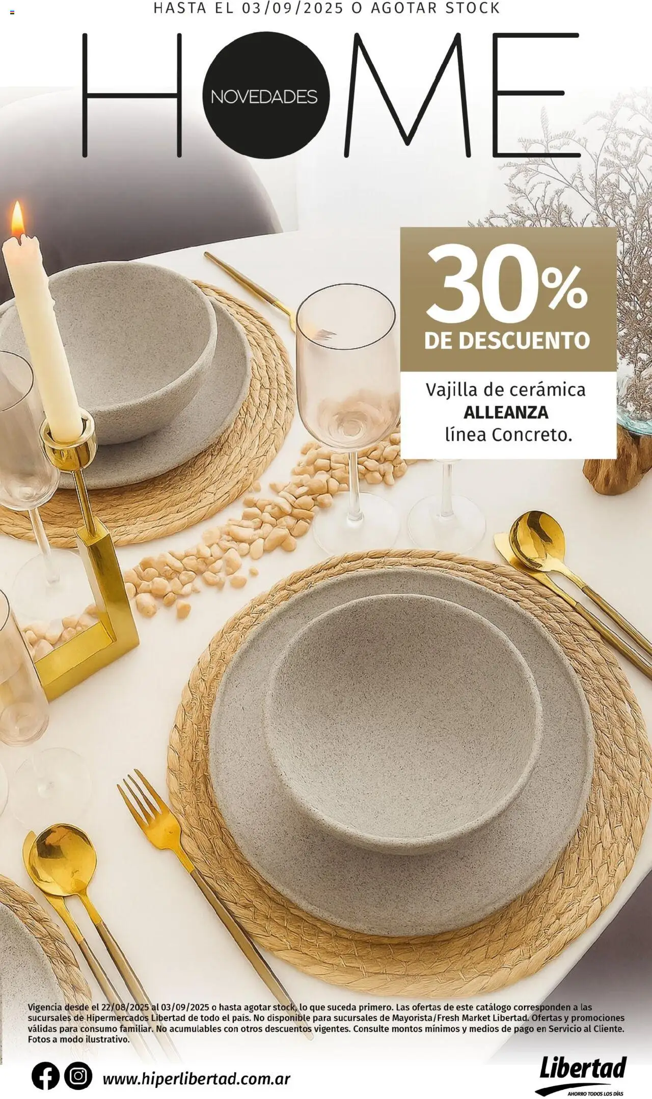 Hipermercado Libertad - Novedades Home │ válido desde el 22.08.2025 | Página: 1