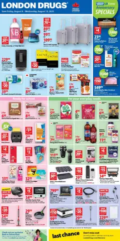 Preview of London Drugs weekly flyer / circulaire from shop London Drugs valid from 08.08.2025