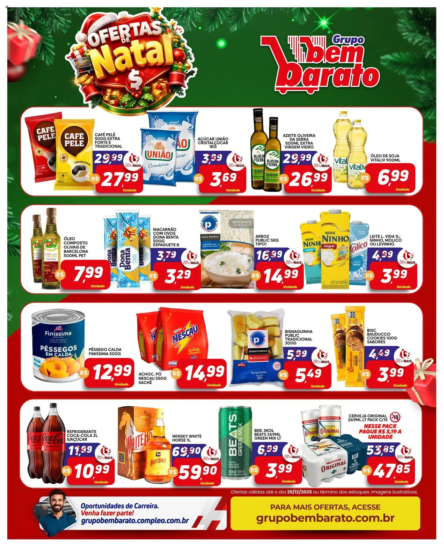 Supermercado Bem Barato Folheto - válido de 23.12.2025 | Página: 3 | Produtos: Pó, Cerveja, Nata, Cookies