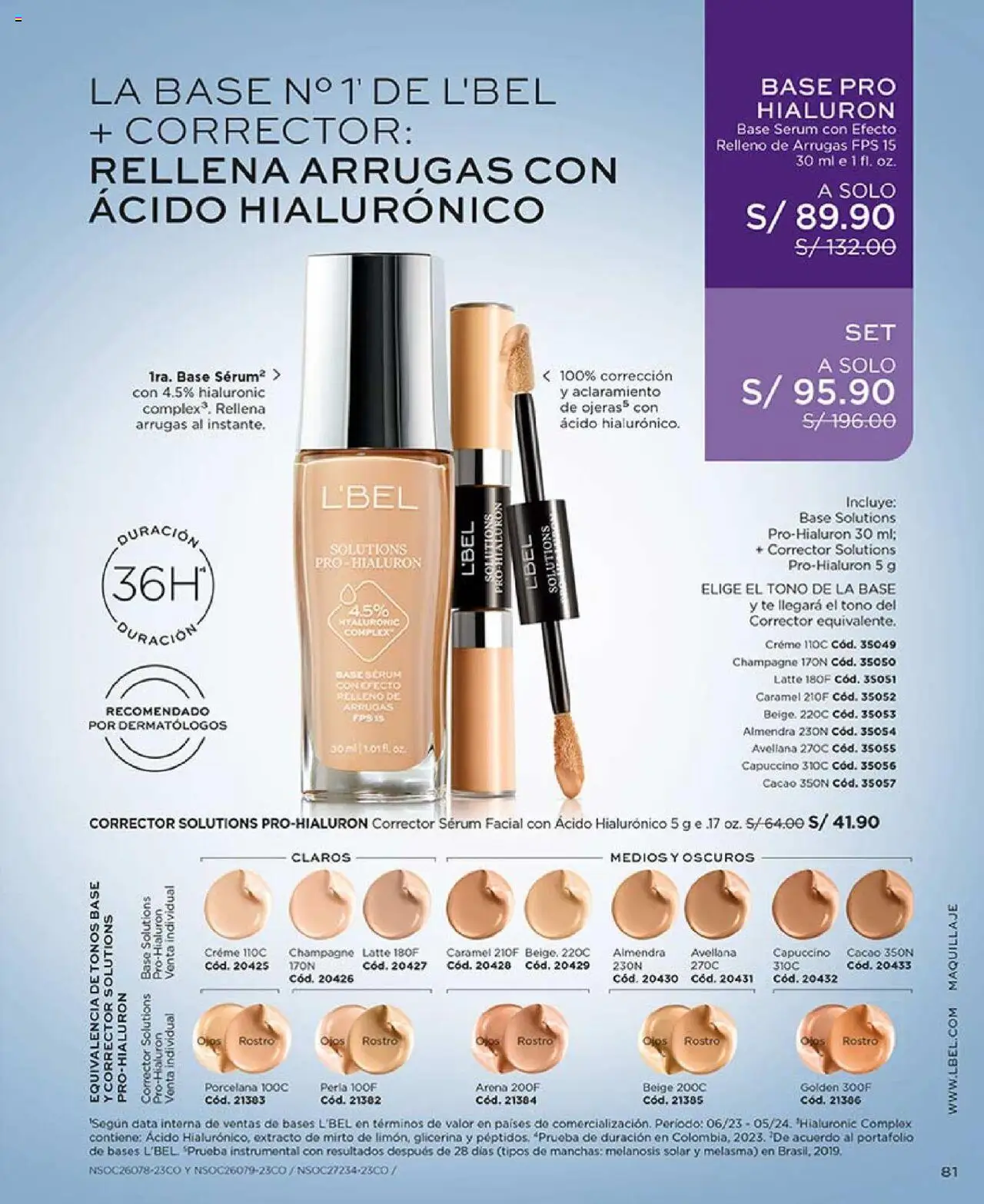 Catálogo L'Bel válido desde 29.07.2025 | Página: 81 | Productos: Té, Maquillaje, Corrector